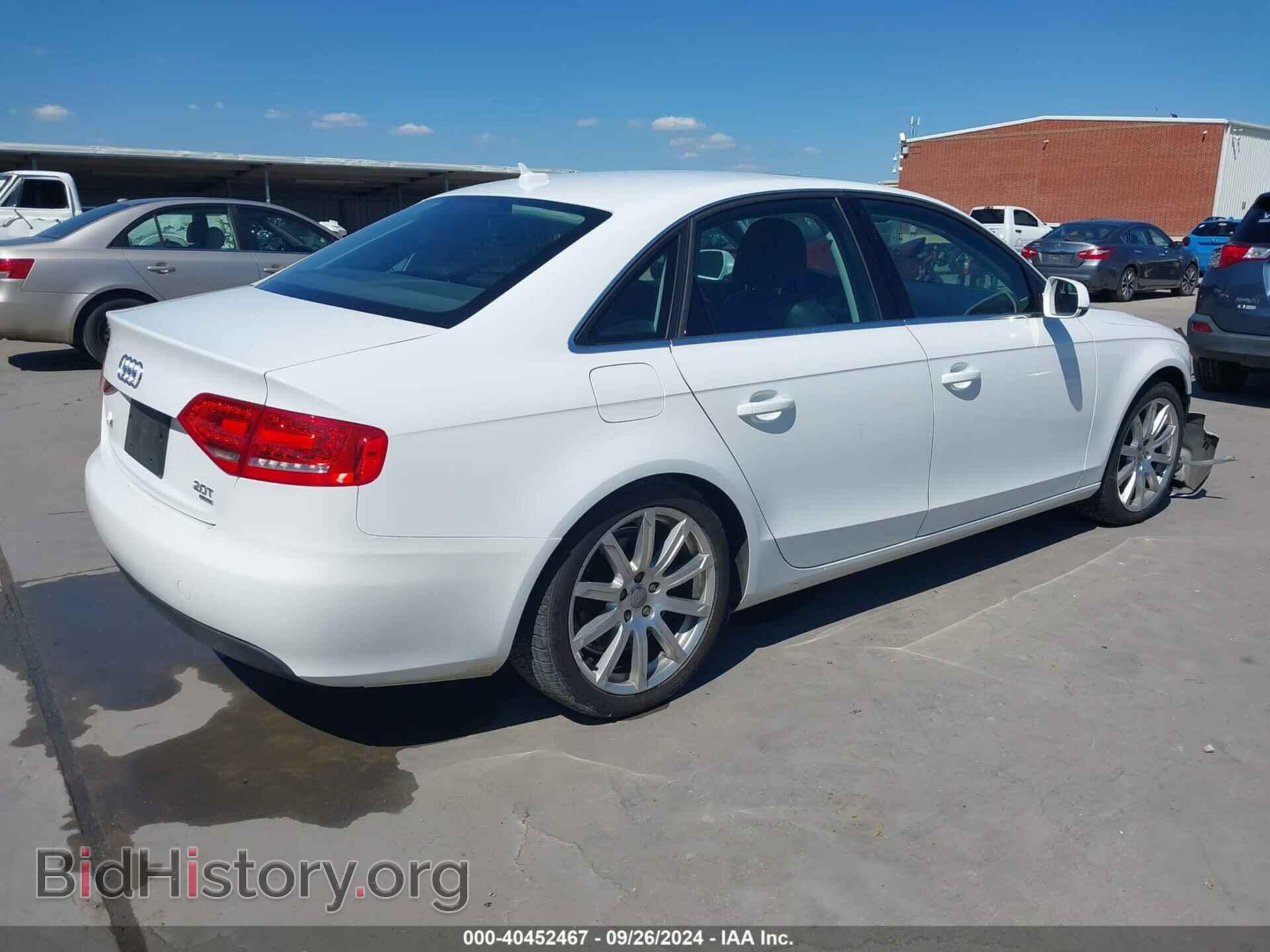 2010 AUDI A4 - VIN: WAUFFAFL3AN058282 - Фото 4