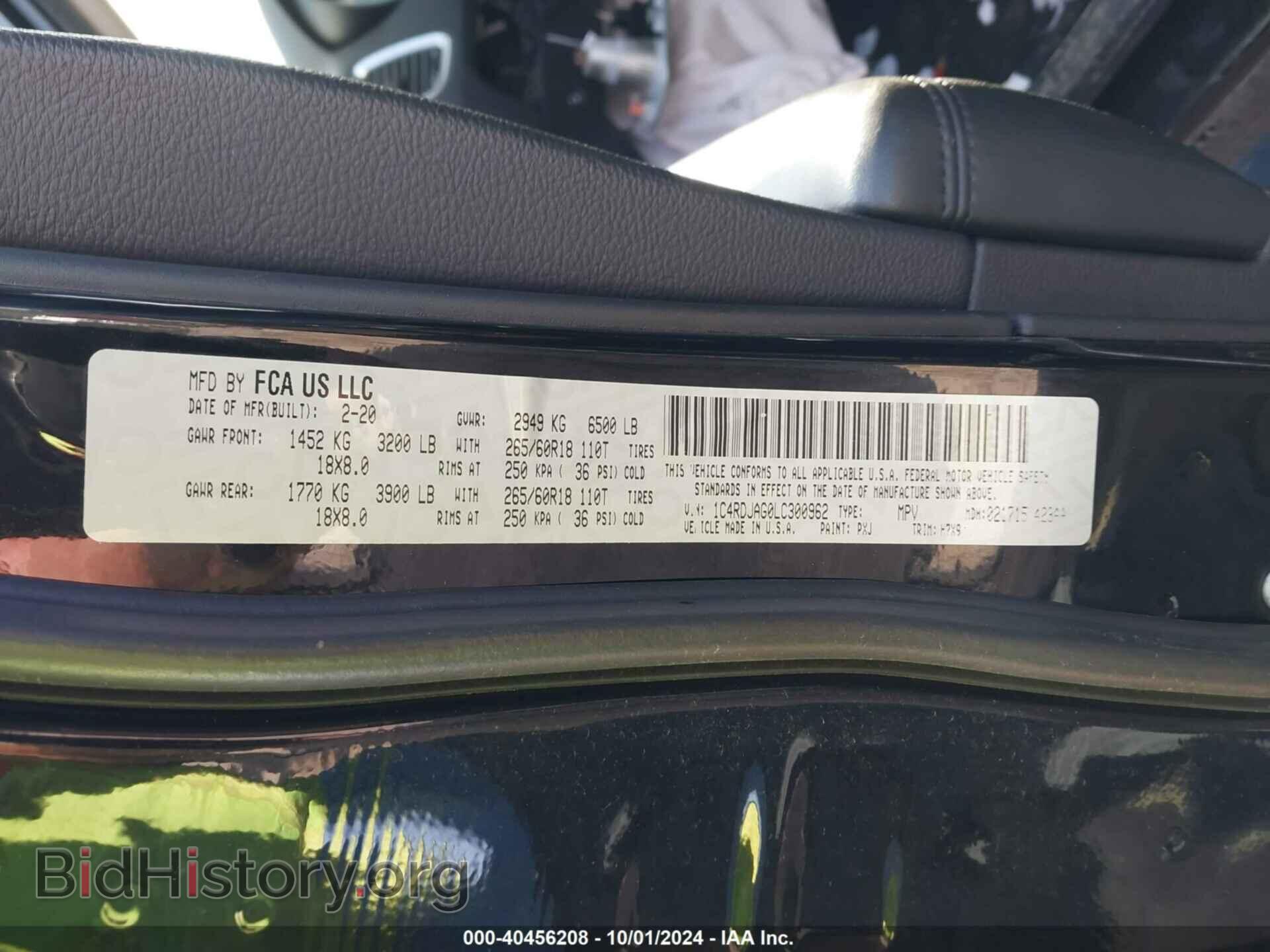 2020 DODGE DURANGO - VIN: 1C4RDJAG0LC300962 - Фото 9