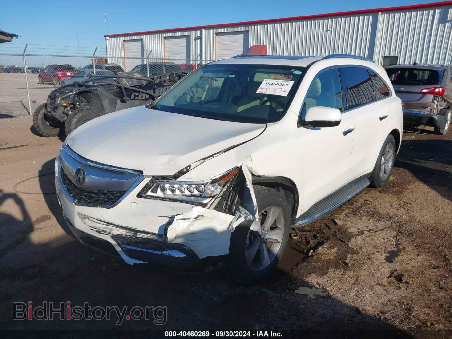 2014 ACURA MDX - VIN: 5FRYD4H23EB007889 - Фото 2