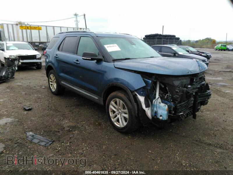2019 Ford EXPLORER XLT (VIN 1FM5K8D84KGB01045) — фото 1 из 17, IAAI, повреждение: передняя часть