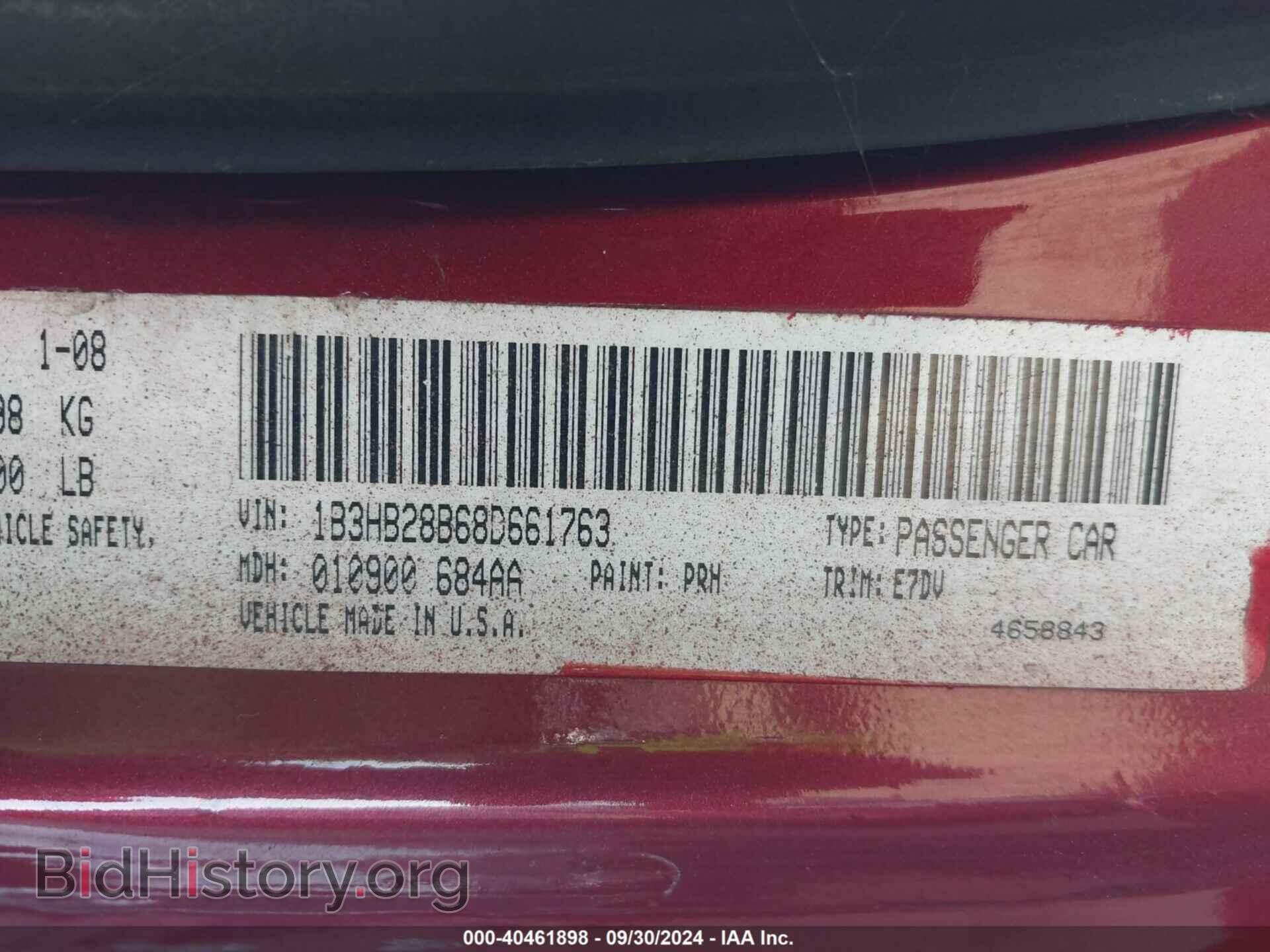 2008 DODGE CALIBER - VIN: 1B3HB28B68D661763 - Photo 9