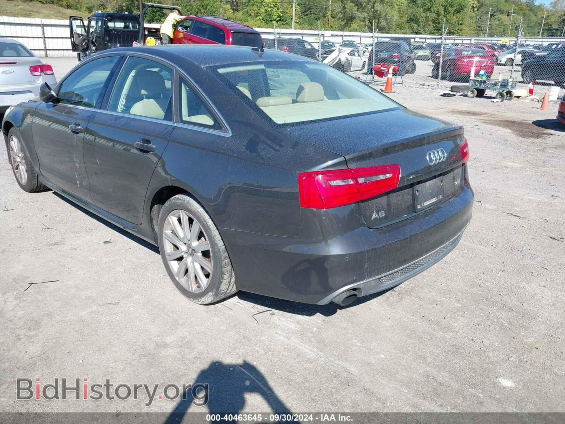 2013 AUDI A6 - VIN: WAUHGAFC2DN067114 - Фото 3