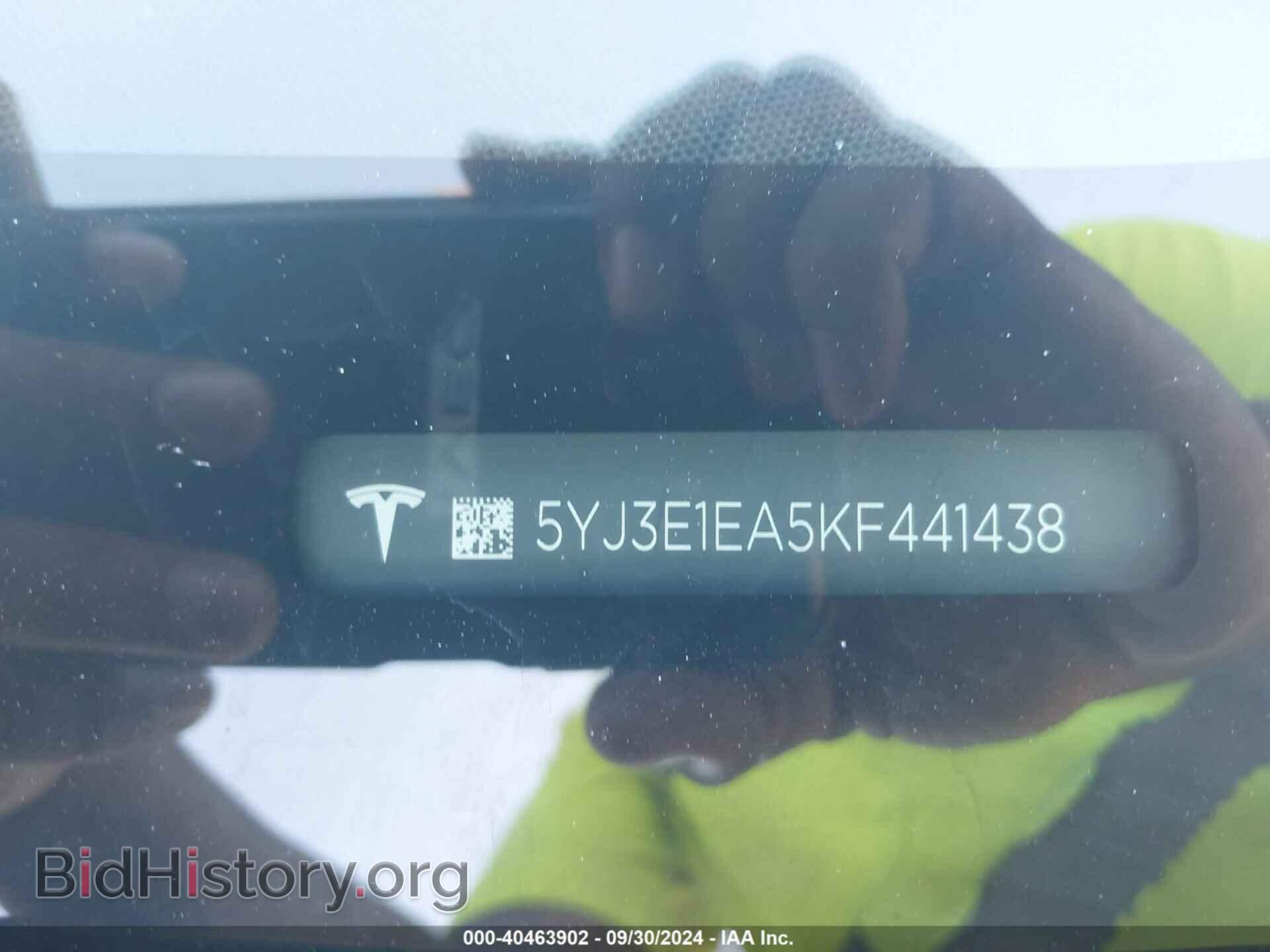 2019 TESLA MODEL 3 - VIN: 5YJ3E1EA5KF441438 - Фото 9