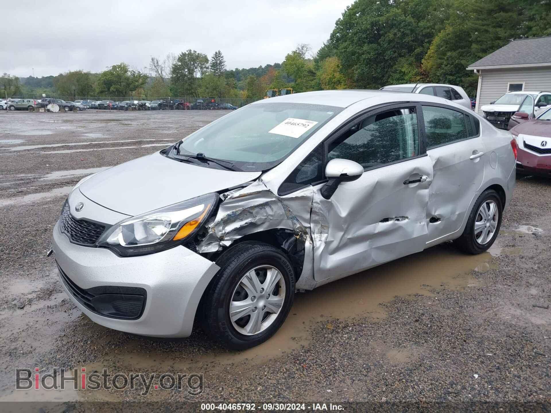 2013 KIA RIO - VIN: KNADM4A37D6289724 - Фото 2