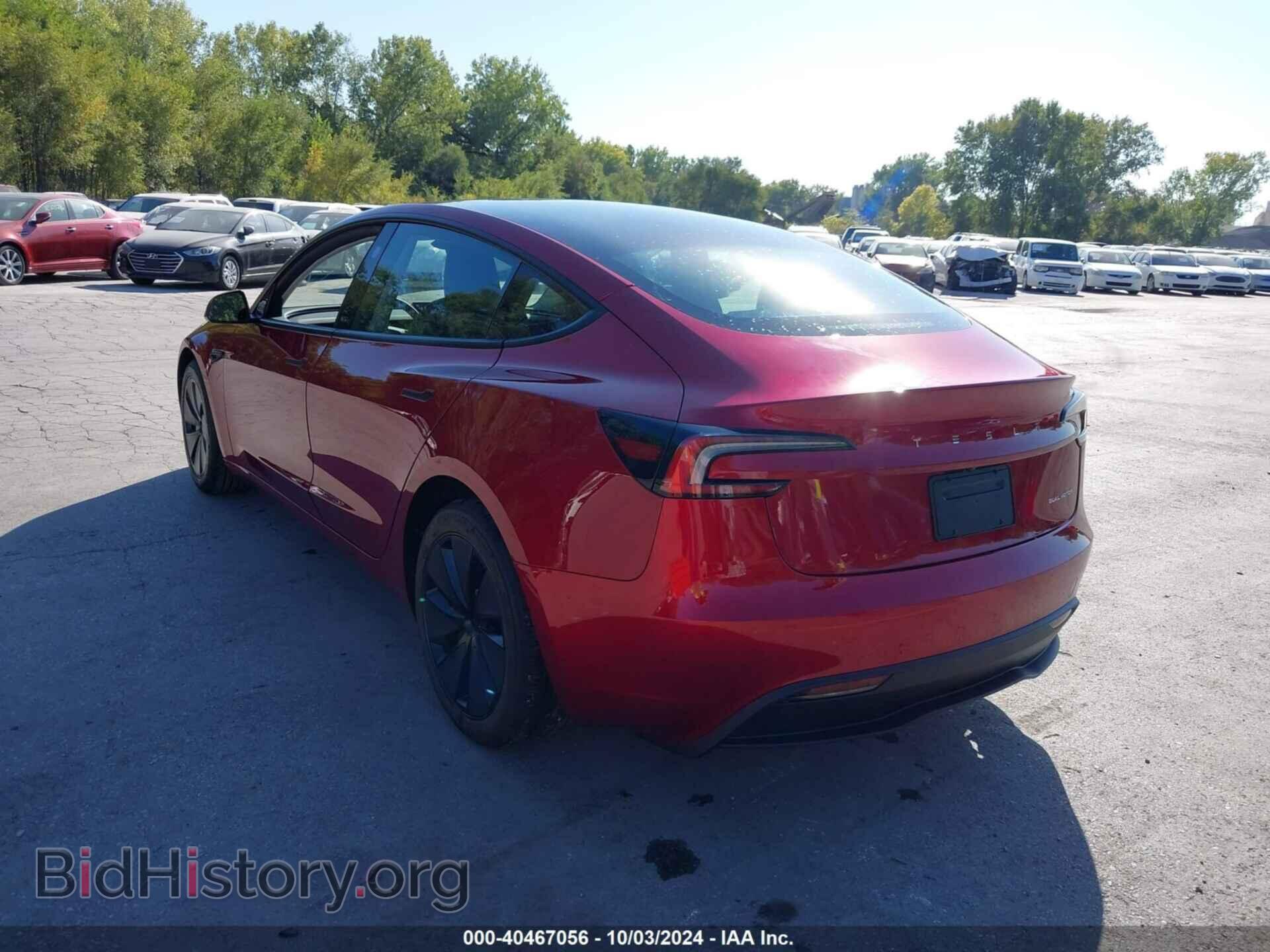 2024 TESLA MODEL 3 - VIN: 5YJ3E1EB7RF823800 - Фото 3