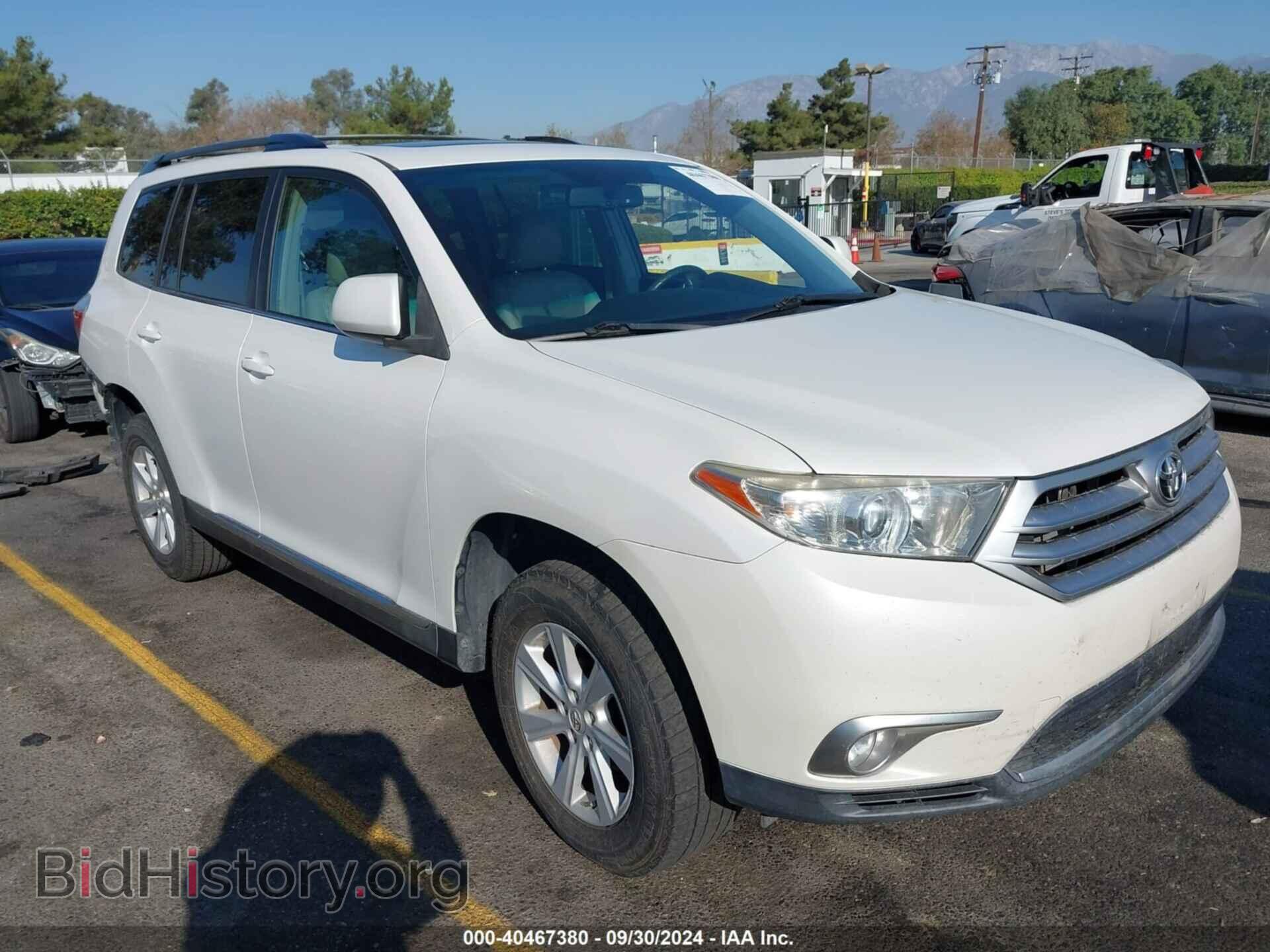 Photo 5TDZK3EHXCS063741 - TOYOTA HIGHLANDER 2012