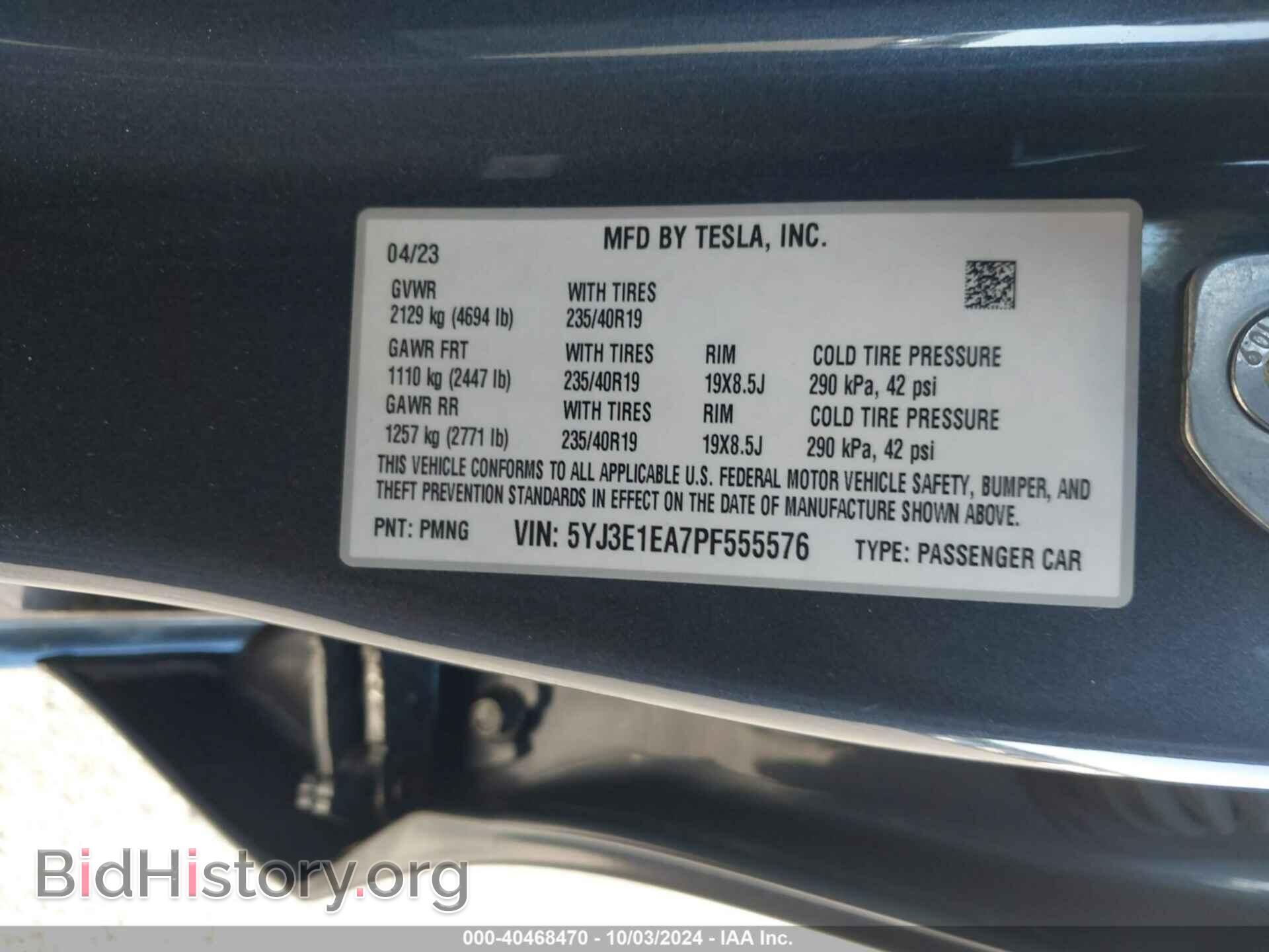 2023 TESLA MODEL 3 - VIN: 5YJ3E1EA7PF555576 - Photo 9