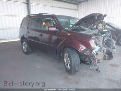 2013 Honda PILOT EX-L, burgundy — VIN 5FNYF4H64DB067659, IAAI