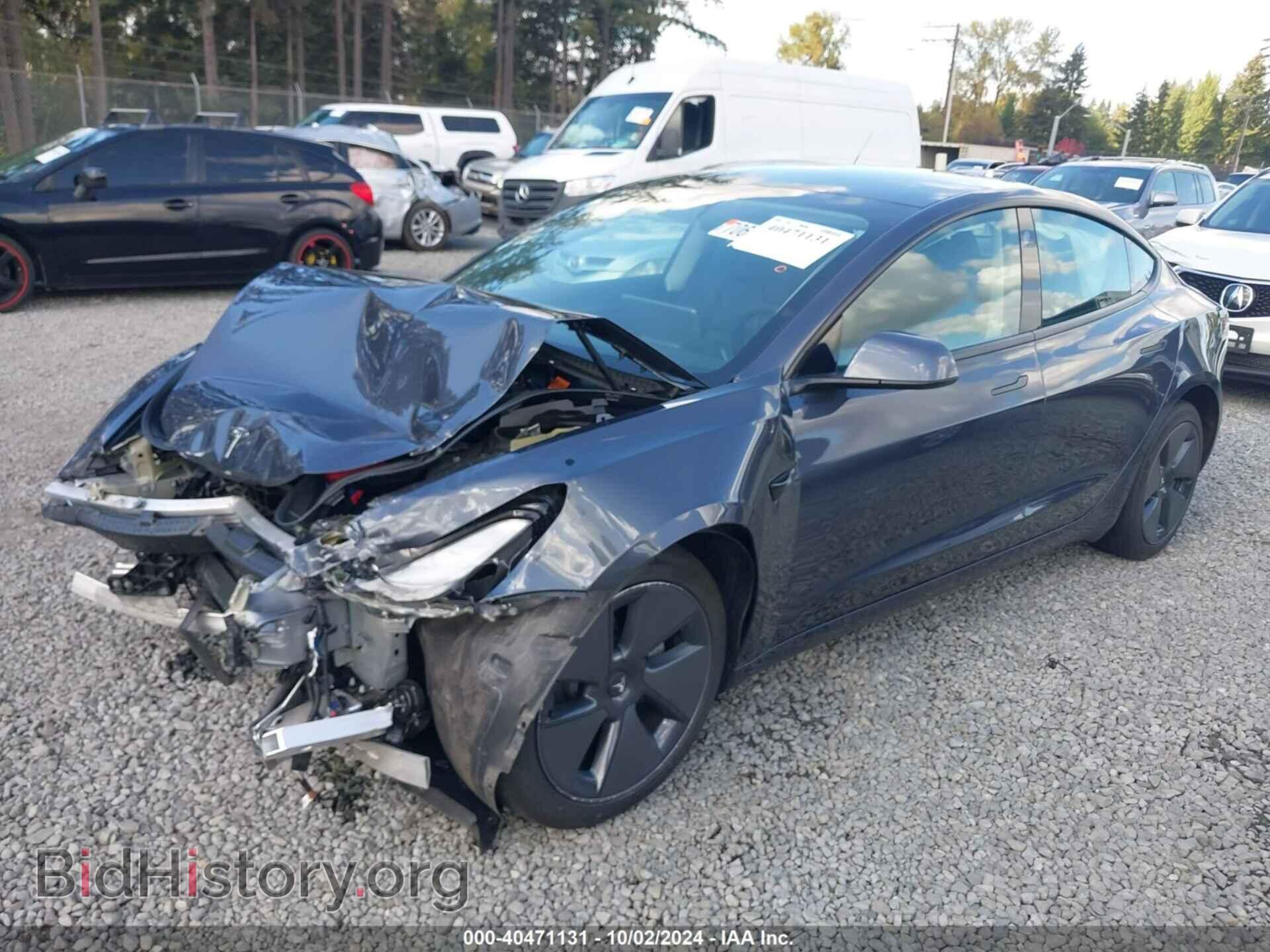 2022 TESLA MODEL 3 - VIN: 5YJ3E1EB6NF113037 - Фото 2