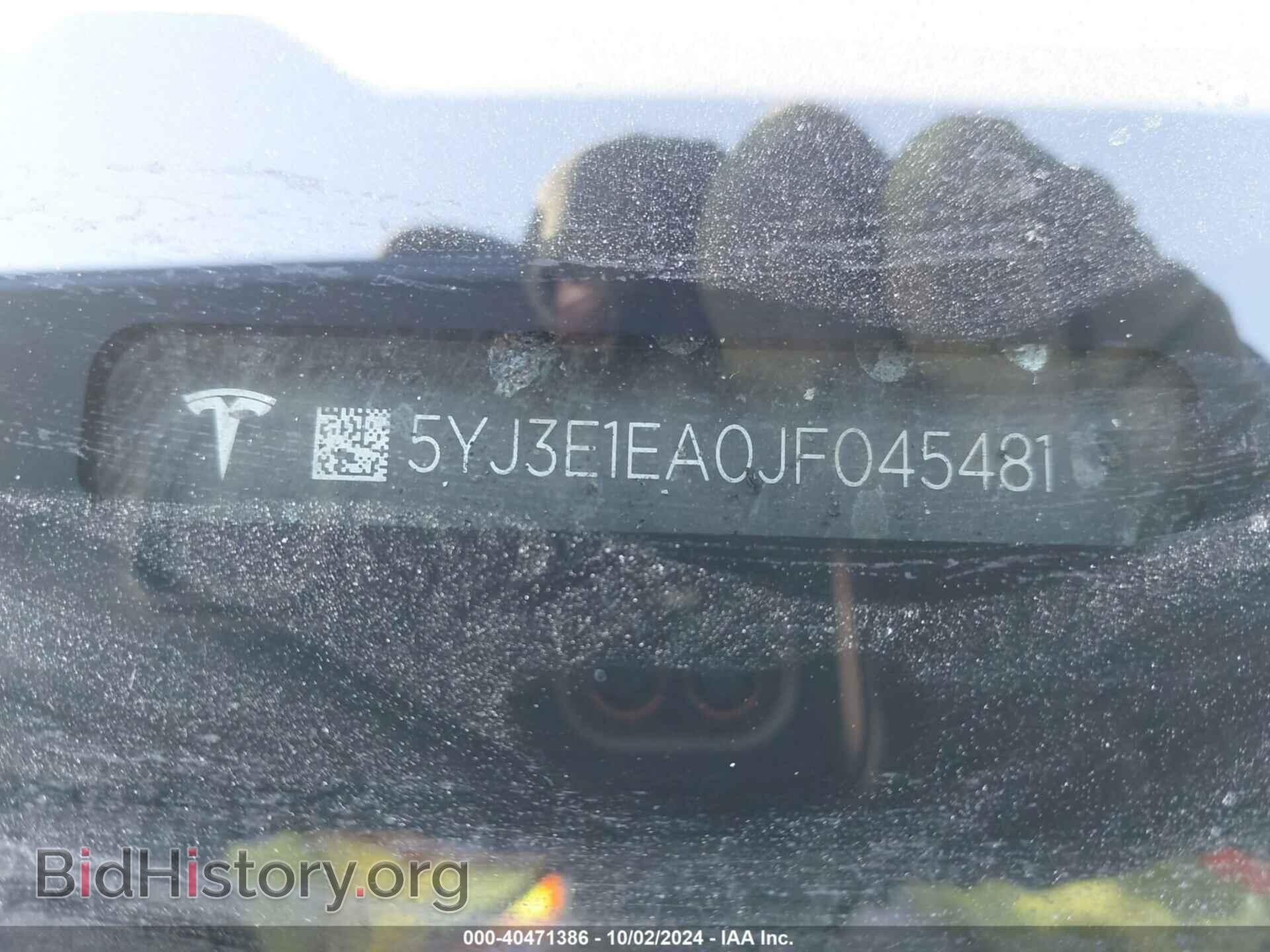2018 TESLA MODEL 3 - VIN: 5YJ3E1EA0JF045481 - Фото 9