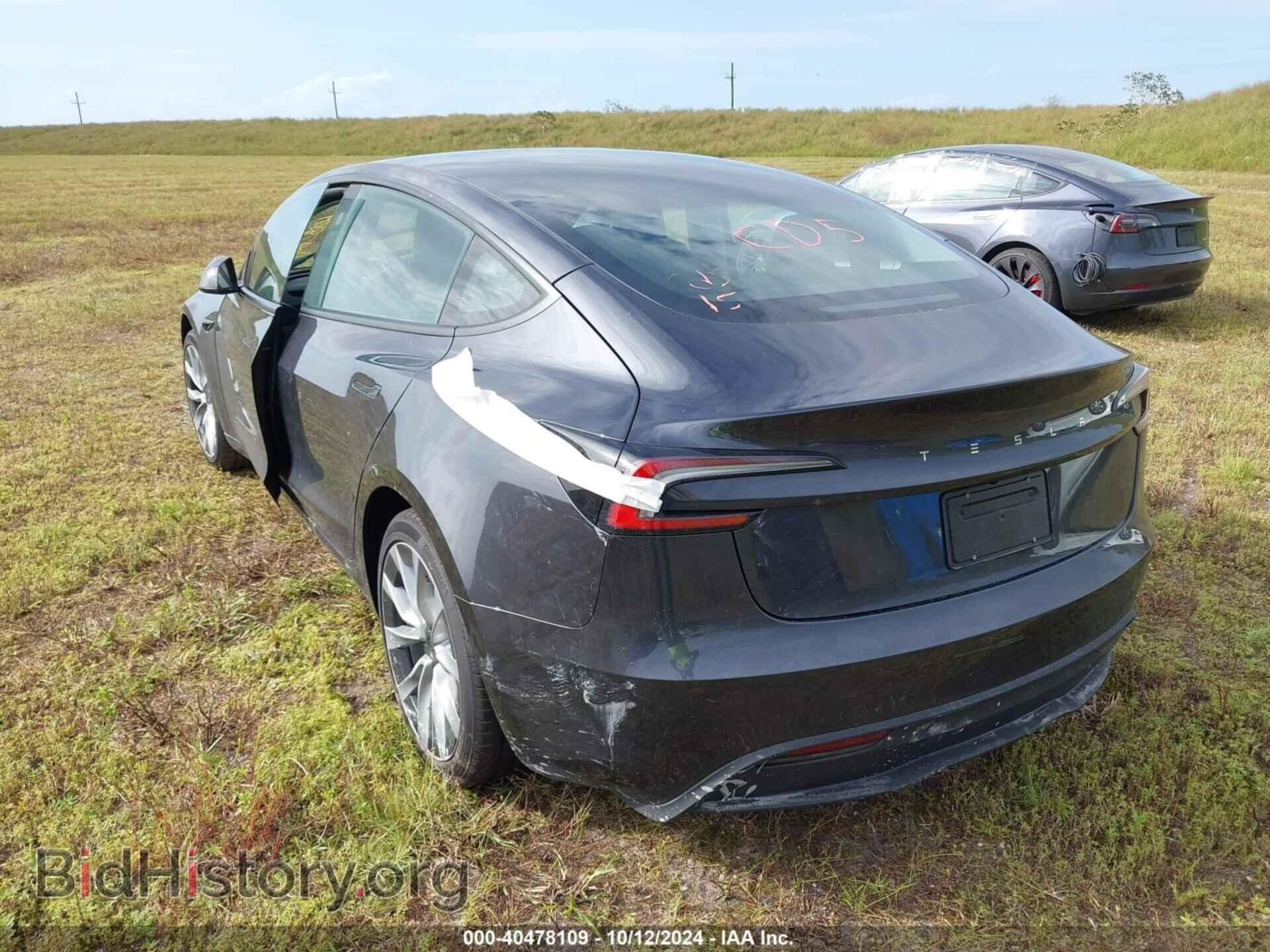 2024 TESLA MODEL 3 - VIN: 5YJ3E1EA4RF765975 - Фото 3
