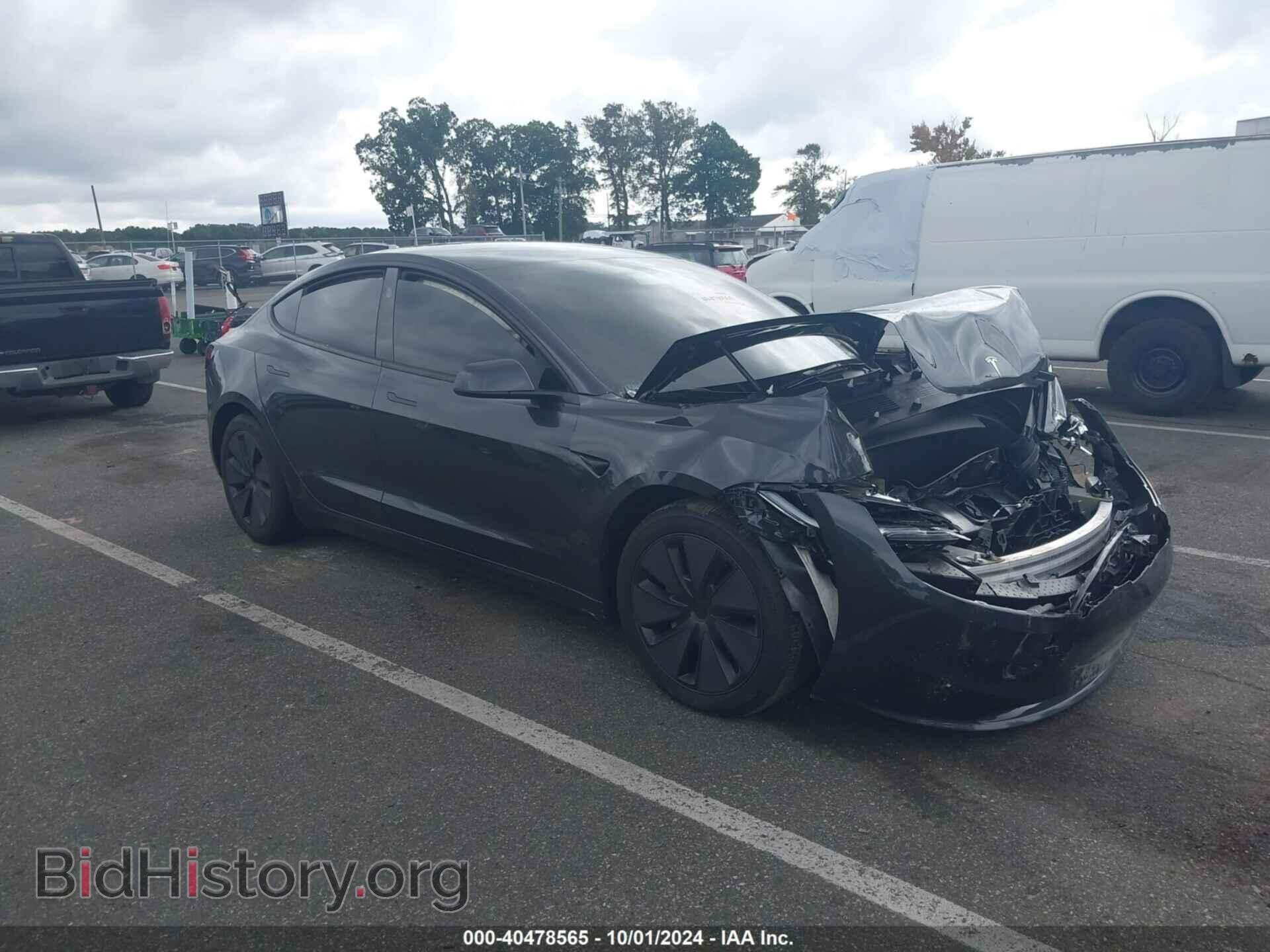 Photo 5YJ3E1EA4RF717652 - TESLA MODEL 3 2024