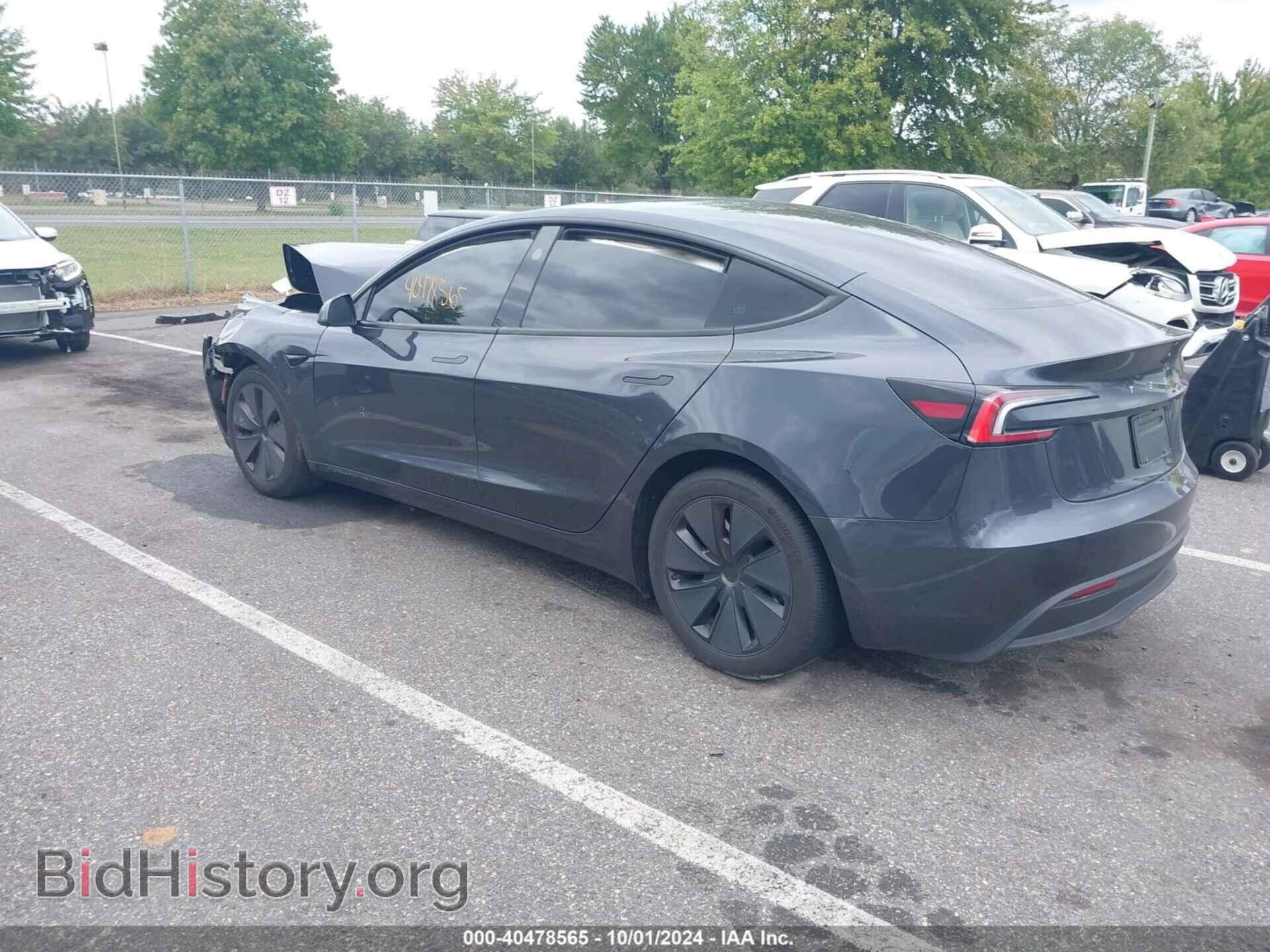 2024 TESLA MODEL 3 - VIN: 5YJ3E1EA4RF717652 - Фото 3
