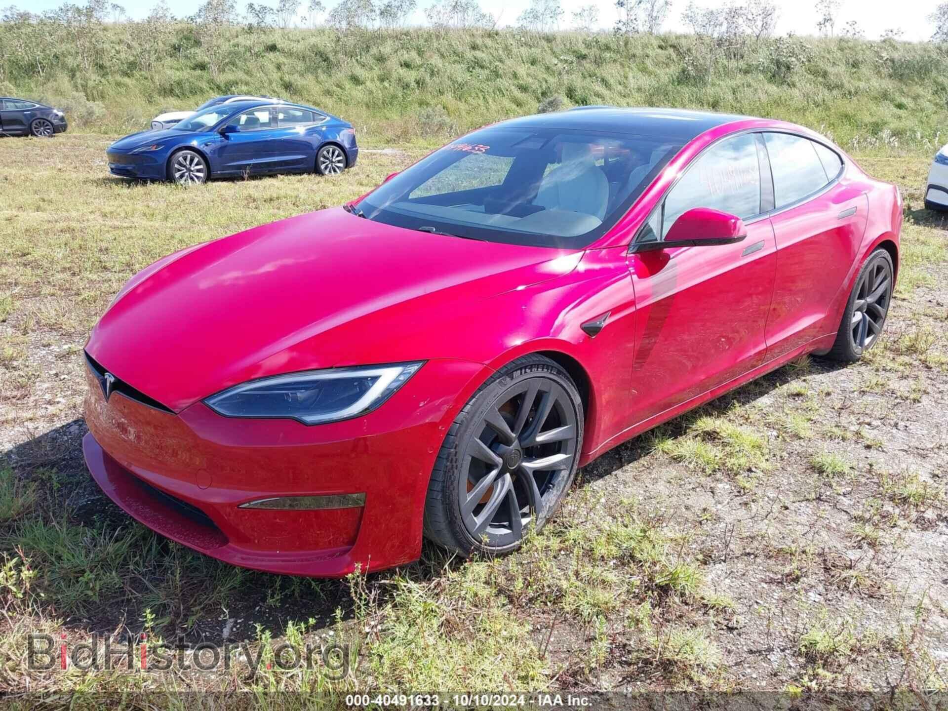 2022 TESLA MODEL S - VIN: 5YJSA1E58NF487909 - Фото 2