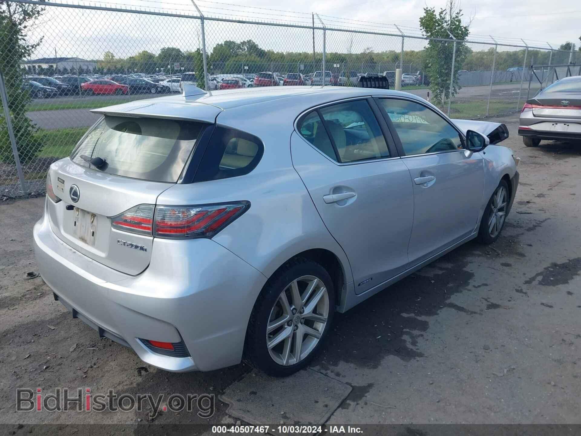 2015 LEXUS CT 200H - VIN: JTHKD5BH5F2250438 - Фото 4