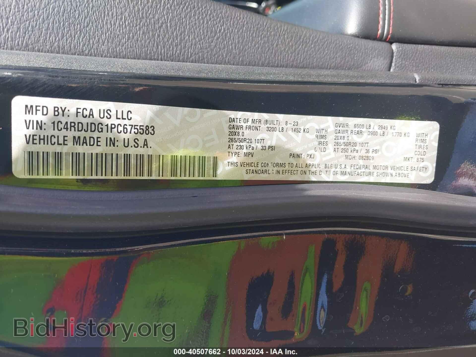 2023 DODGE DURANGO - VIN: 1C4RDJDG1PC675583 - Фото 9