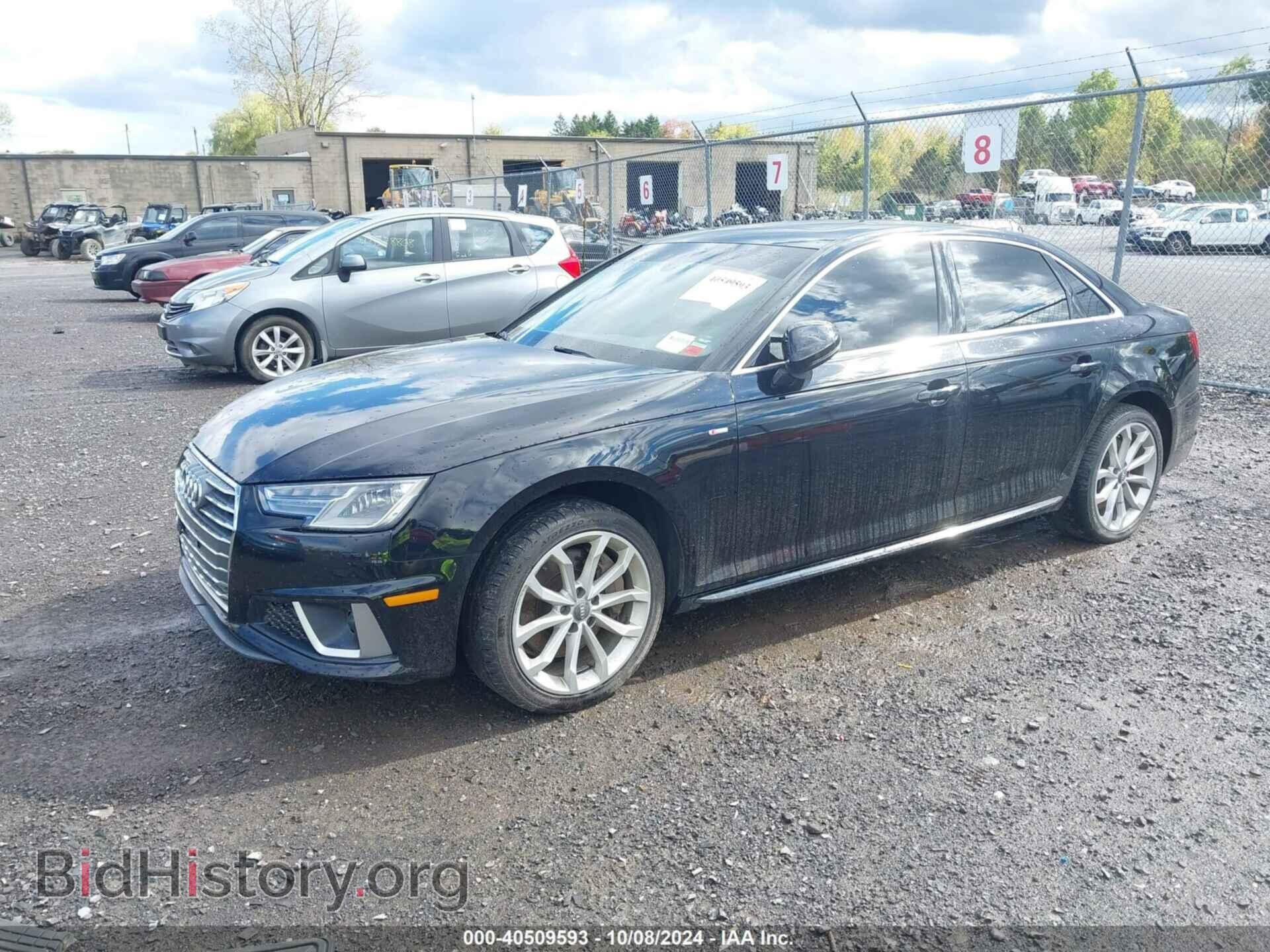 2019 AUDI A4 - VIN: WAUDNAF44KN020306 - Фото 2
