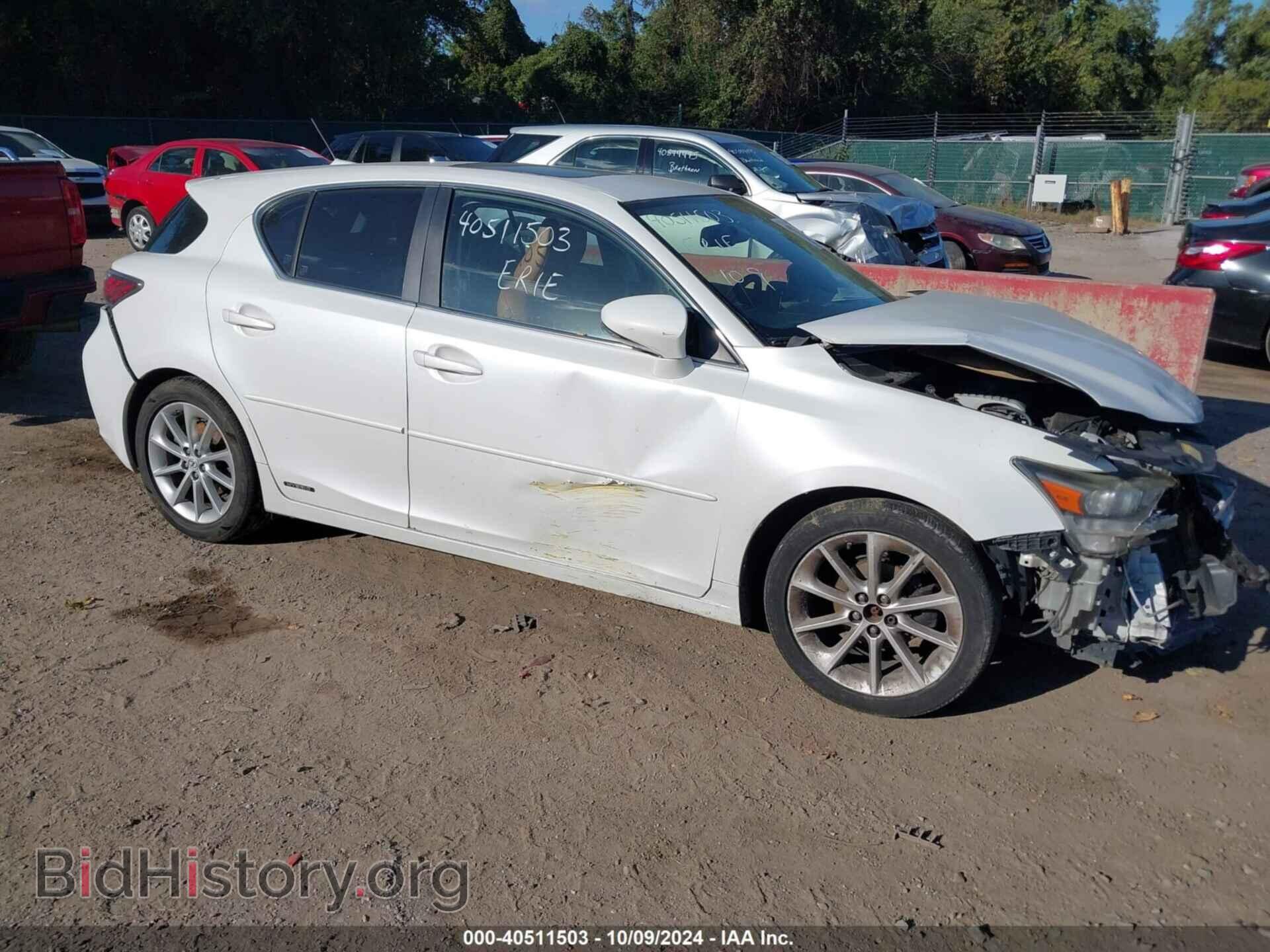 Фотография JTHKD5BH7B2037856 - LEXUS CT 200H 2011