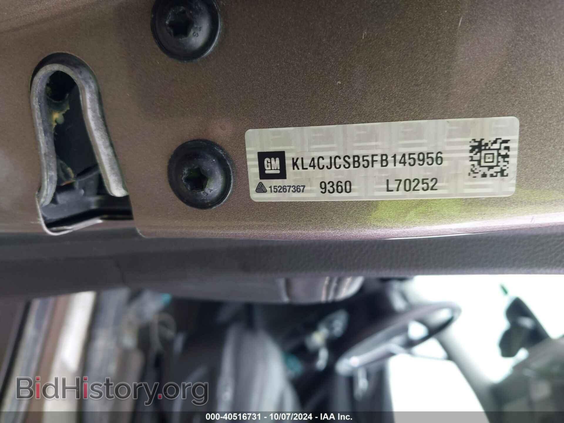 2015 BUICK ENCORE - VIN: KL4CJCSB5FB145956 - Photo 9