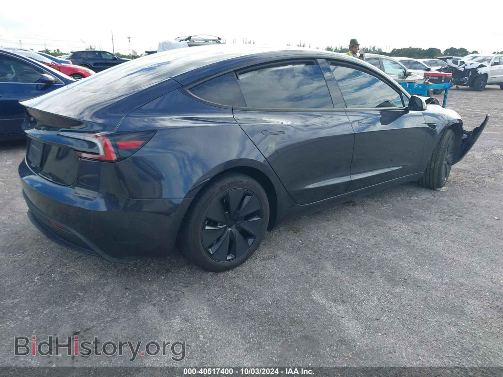 2024 TESLA MODEL 3 - VIN: 5YJ3E1EA6RF742455 - Фото 4