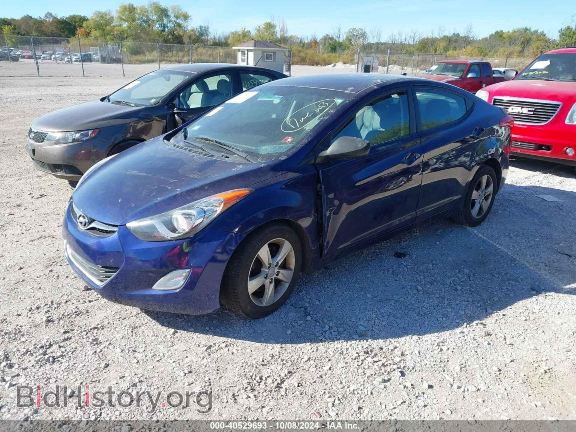 2012 HYUNDAI ELANTRA - VIN: 5NPDH4AE4CH103148 - Фото 2
