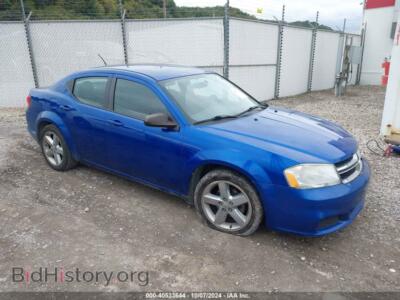 2013 Dodge AVENGER SE, blue — VIN 1C3CDZAB9DN688602, IAAI