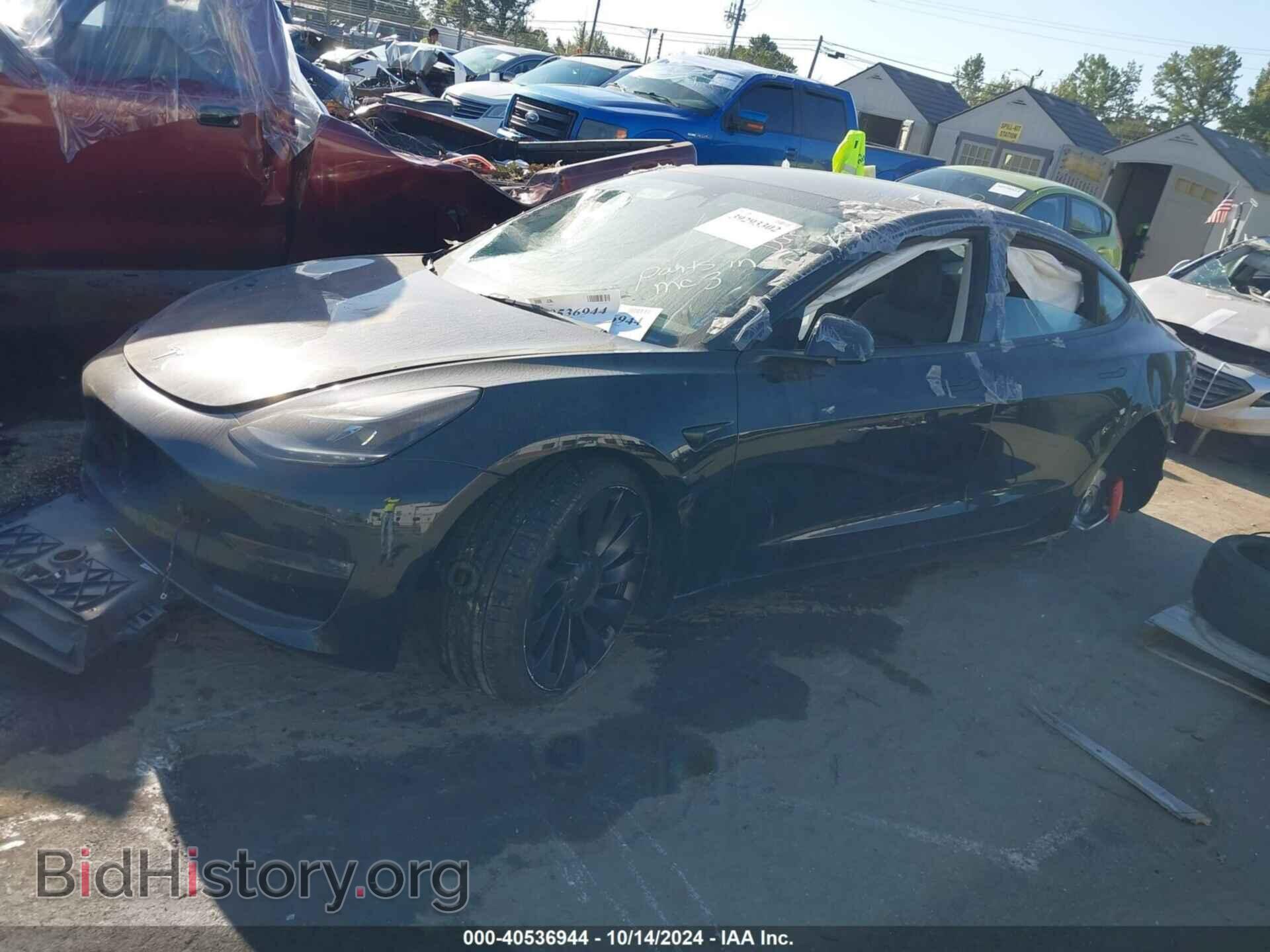 2022 TESLA MODEL 3 - VIN: 5YJ3E1EC8NF340187 - Фото 2