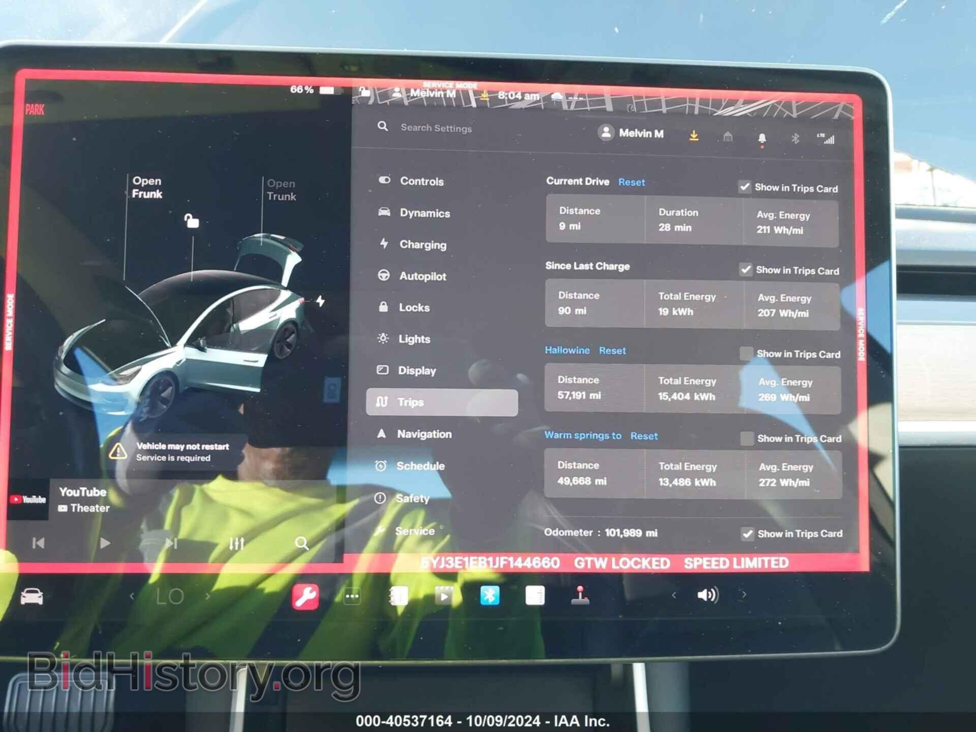 2018 TESLA MODEL 3 - VIN: 5YJ3E1EB1JF144660 - Фото 7