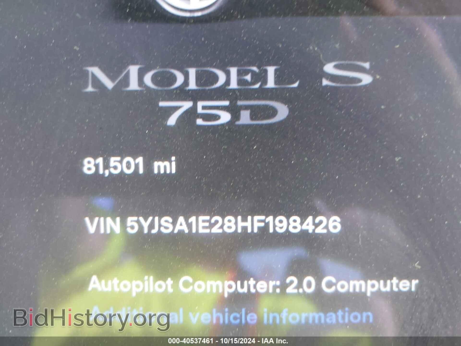 2017 TESLA MODEL S - VIN: 5YJSA1E28HF198426 - Photo 16