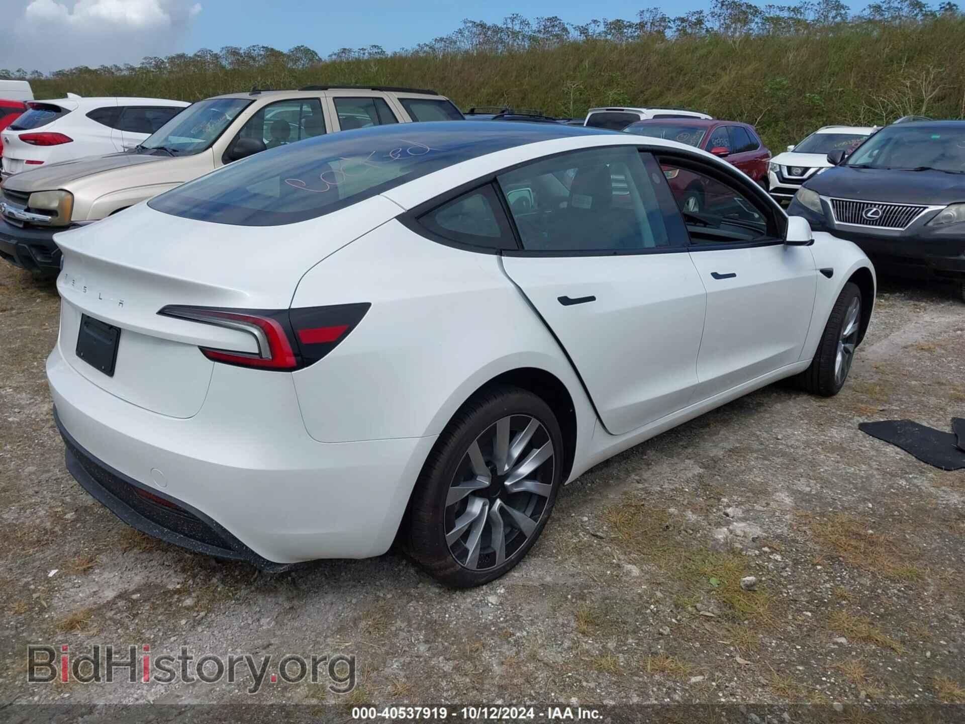 2024 TESLA MODEL 3 - VIN: 5YJ3E1EA6RF751009 - Фото 4