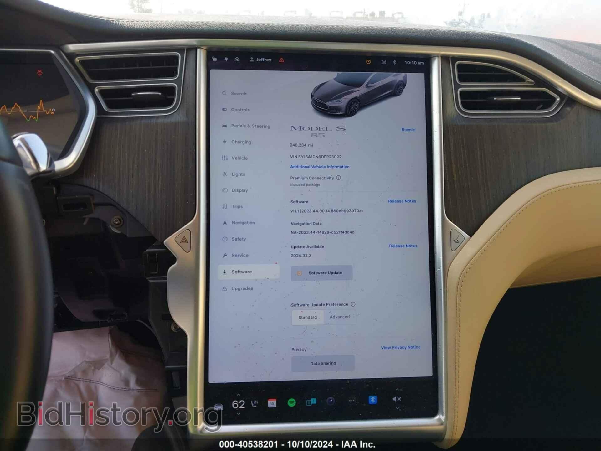 2013 TESLA MODEL S - VIN: 5YJSA1DN6DFP23022 - Фото 7