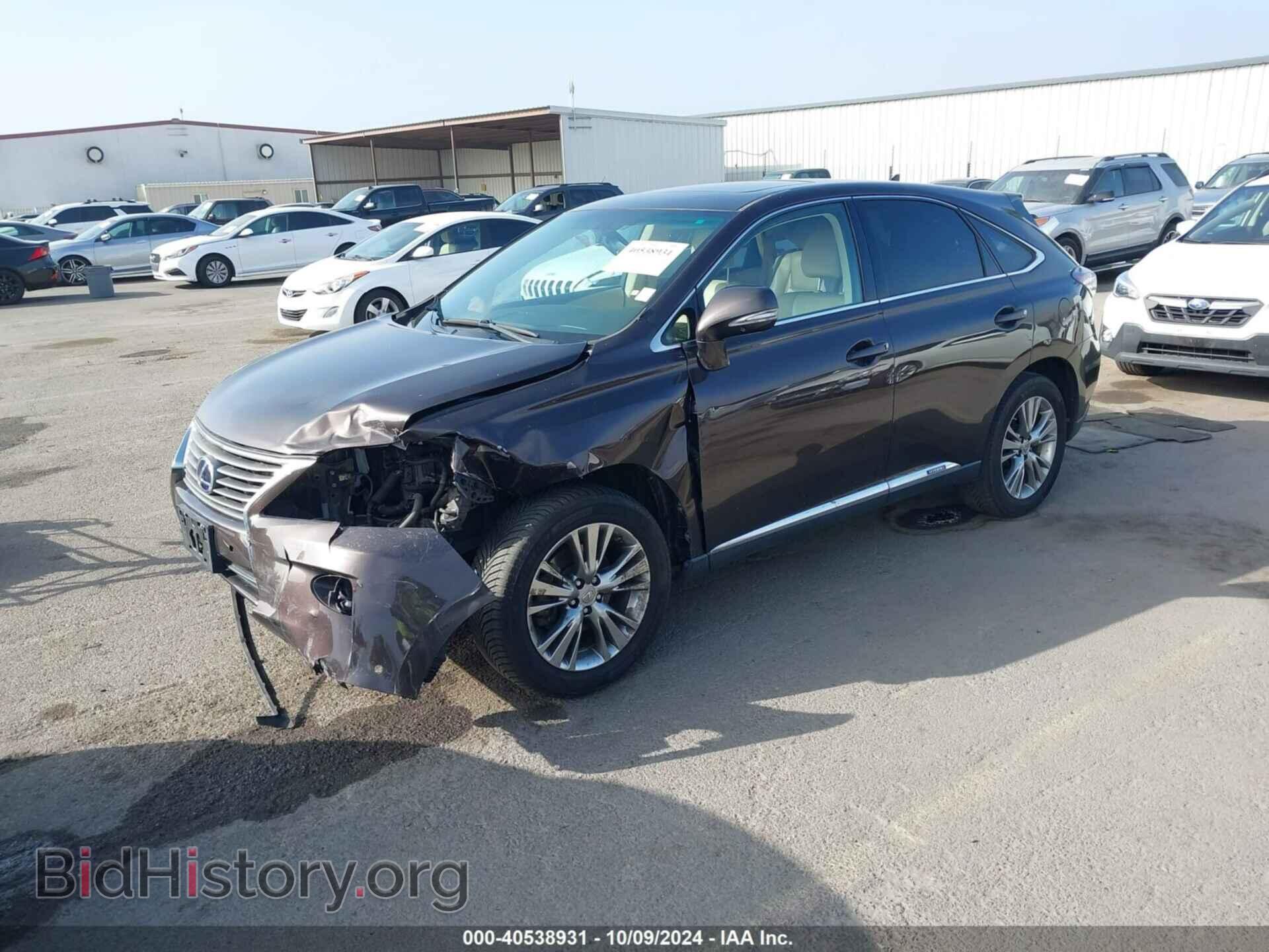 2013 LEXUS RX 450H - VIN: JTJZB1BA0D2408924 - Фото 2
