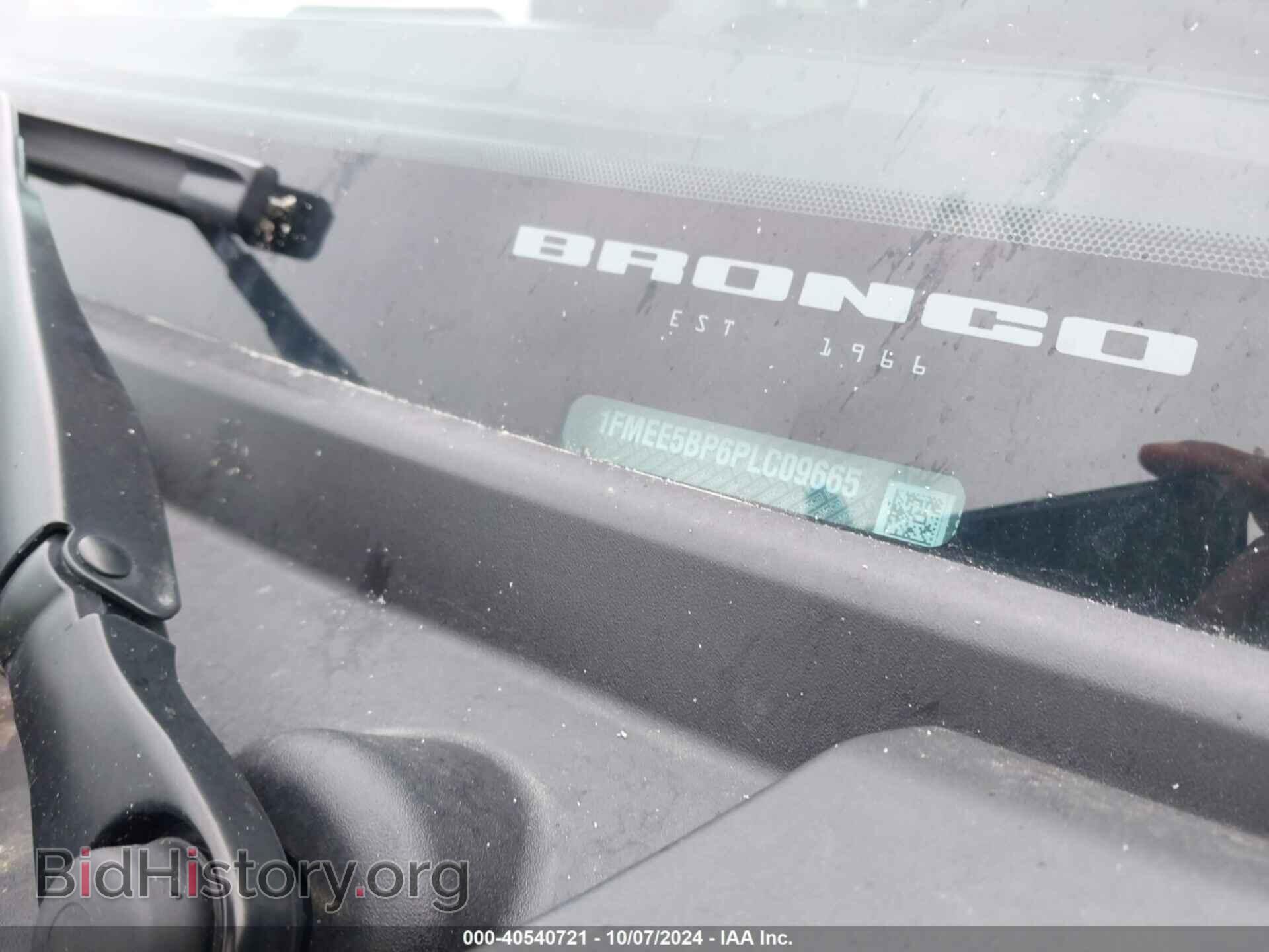 2023 FORD BRONCO - VIN: 1FMEE5BP6PLC09665 - Фото 9