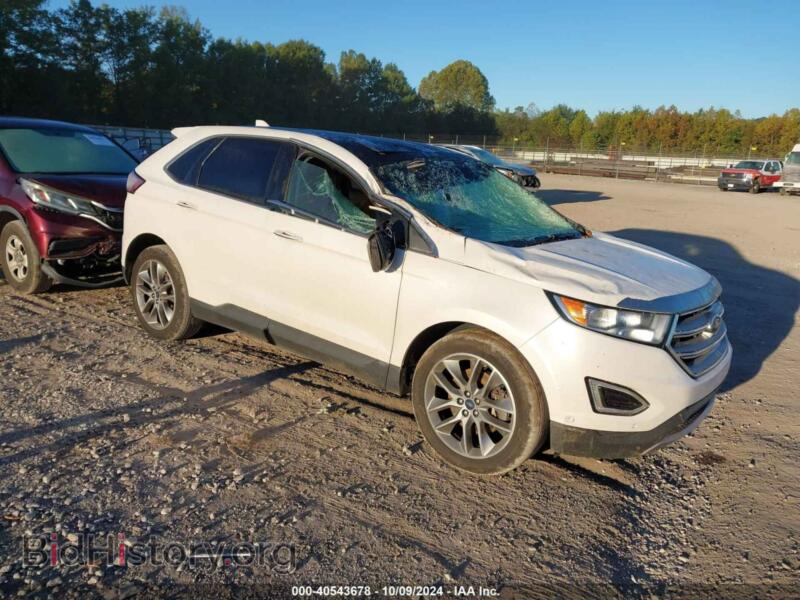 2015 Ford EDGE Titanium (VIN 2FMPK4K99FBC38069) — фото 1 из 16, IAAI, повреждение: правая передняя часть