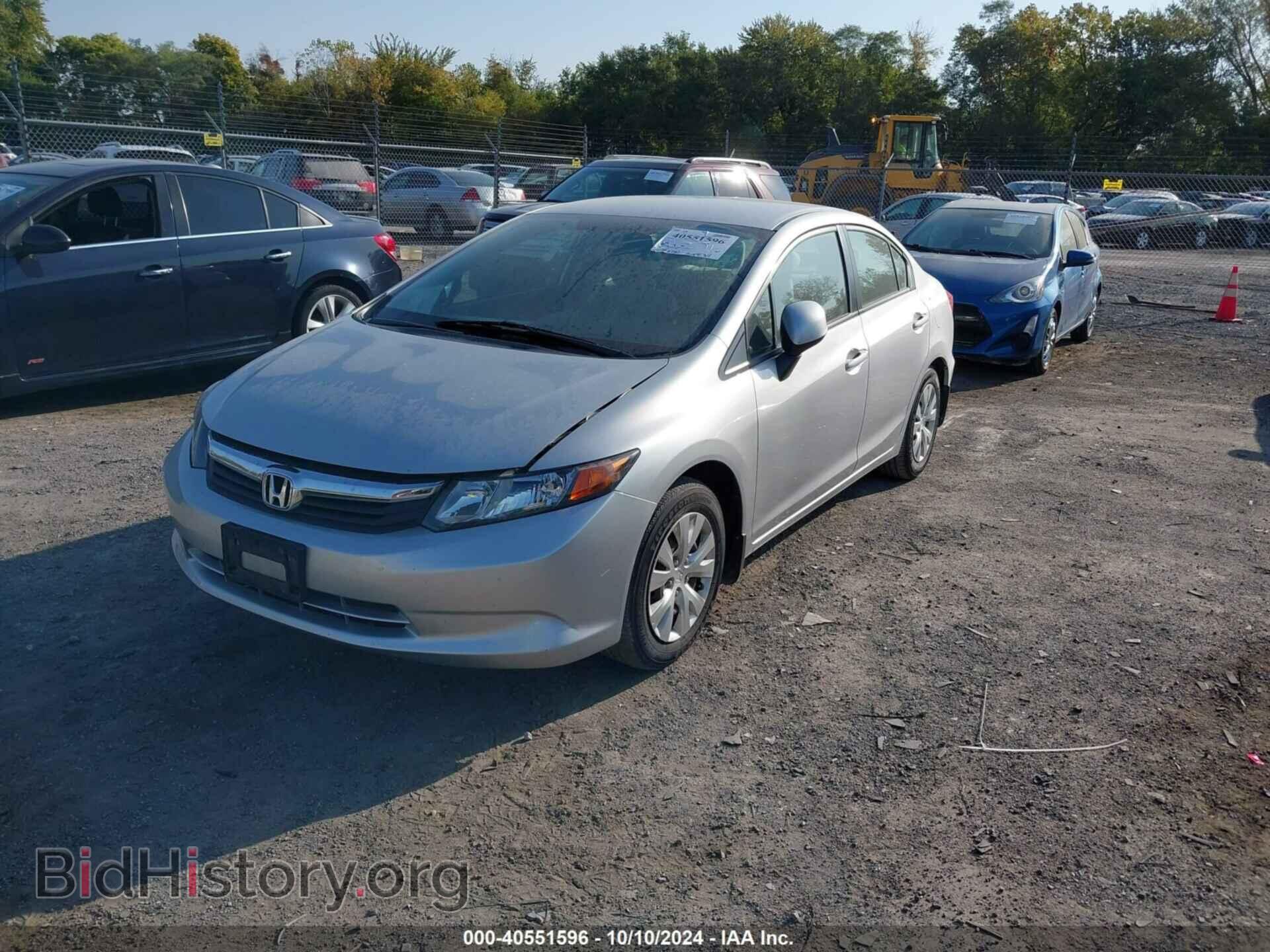 2012 HONDA CIVIC - VIN: 2HGFB2F50CH303039 - Фото 2