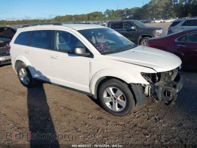2012 Dodge JOURNEY SE/AVP, белый — VIN 3C4PDCAB2CT186040, IAAI