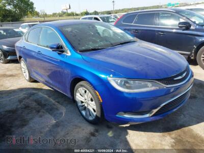 2015 Chrysler 200 Limited, синий — VIN 1C3CCCAB4FN648401, IAAI