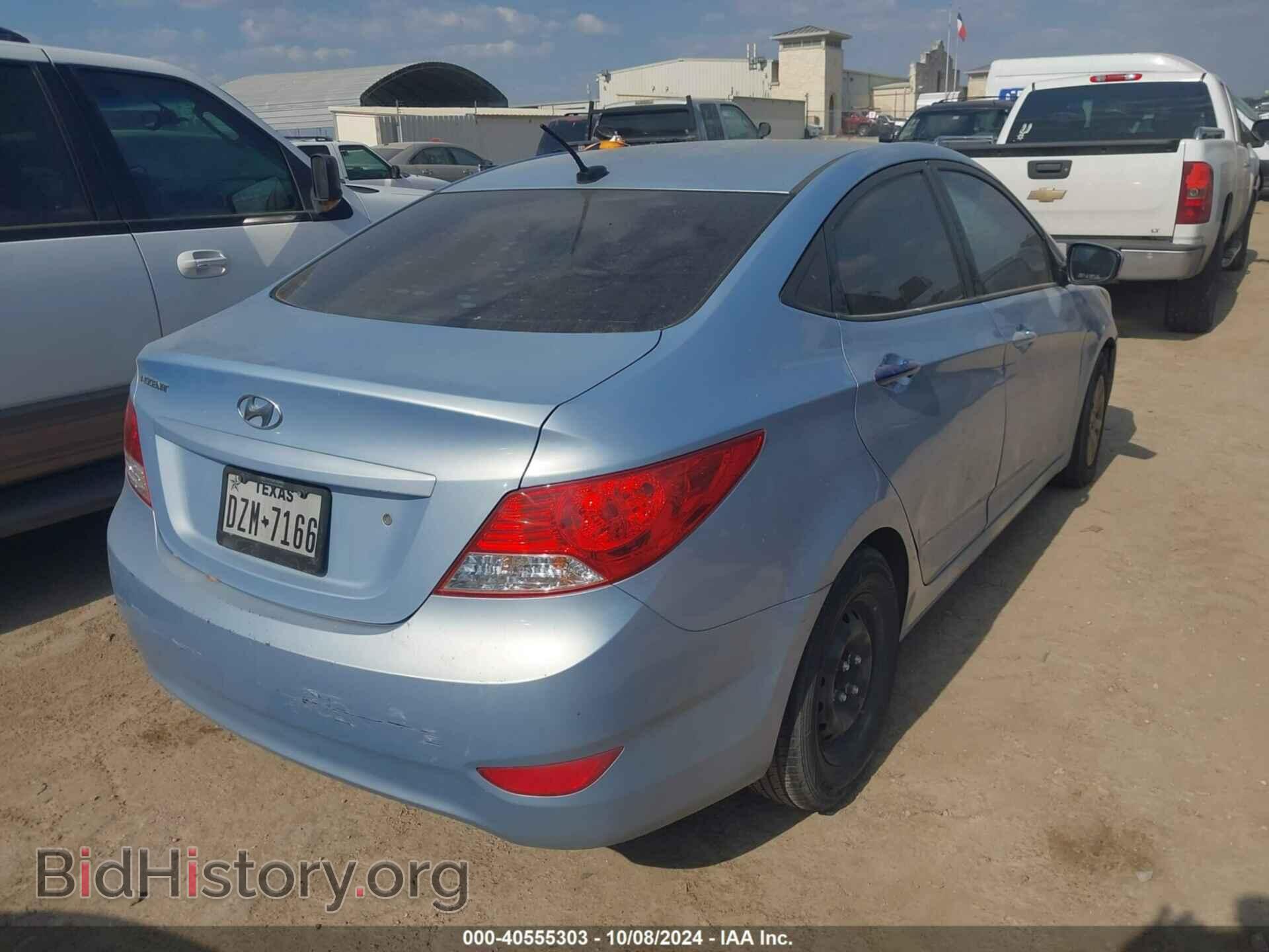 2013 HYUNDAI ACCENT - VIN: KMHCT4AEXDU525387 - Фото 4