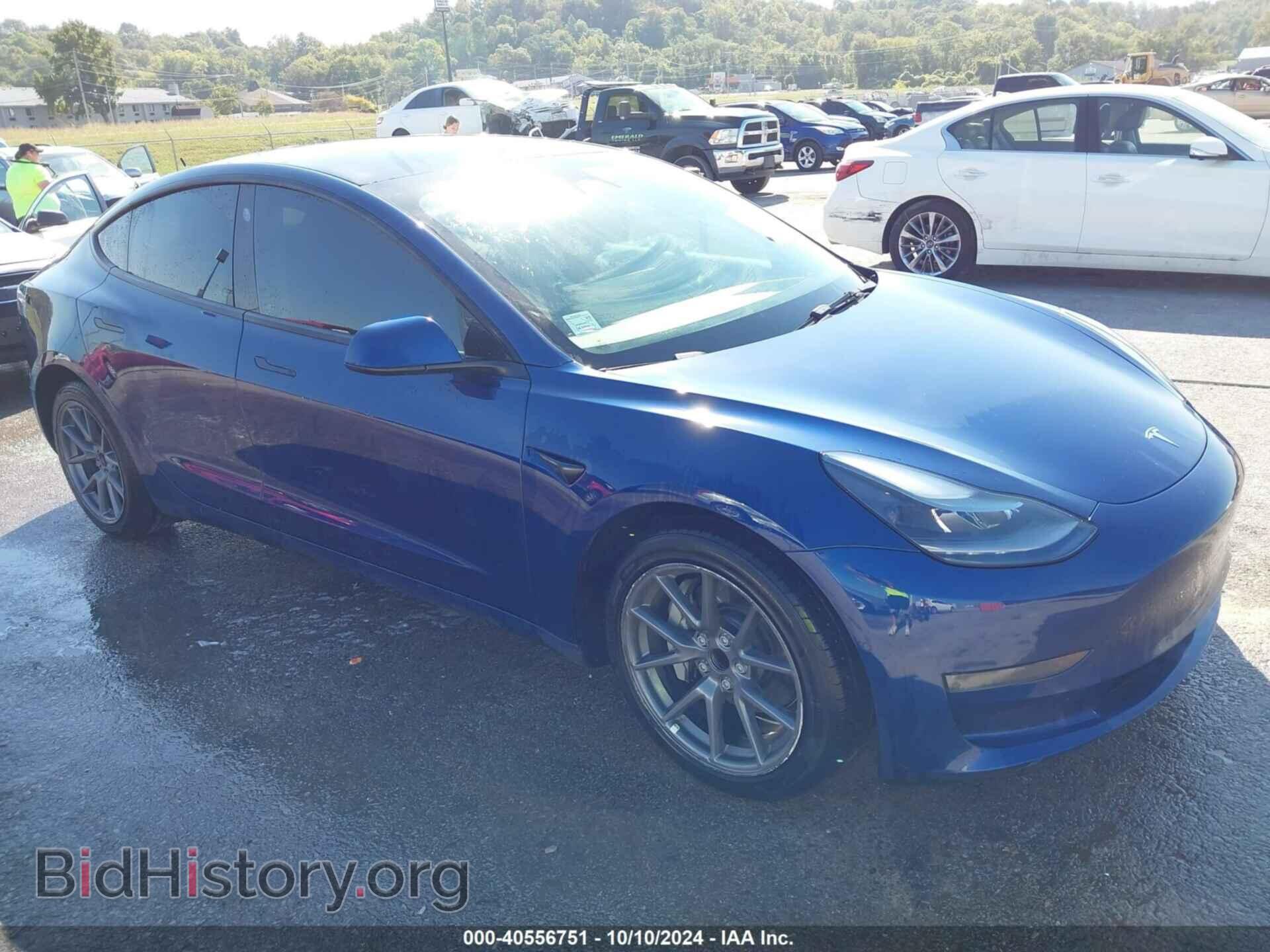 Photo 5YJ3E1EA9NF185227 - TESLA MODEL 3 2022