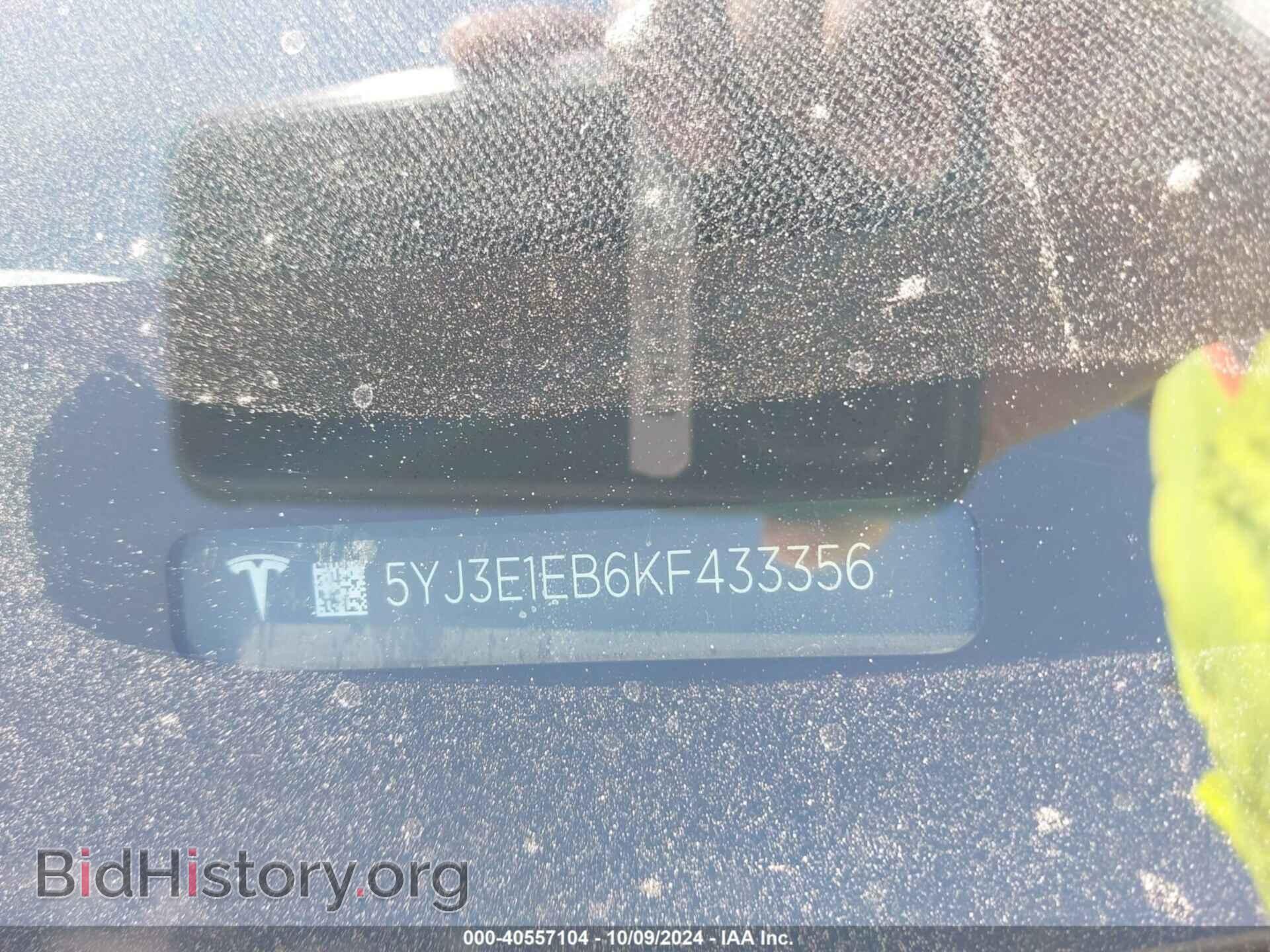 2019 TESLA MODEL 3 - VIN: 5YJ3E1EB6KF433356 - Photo 9