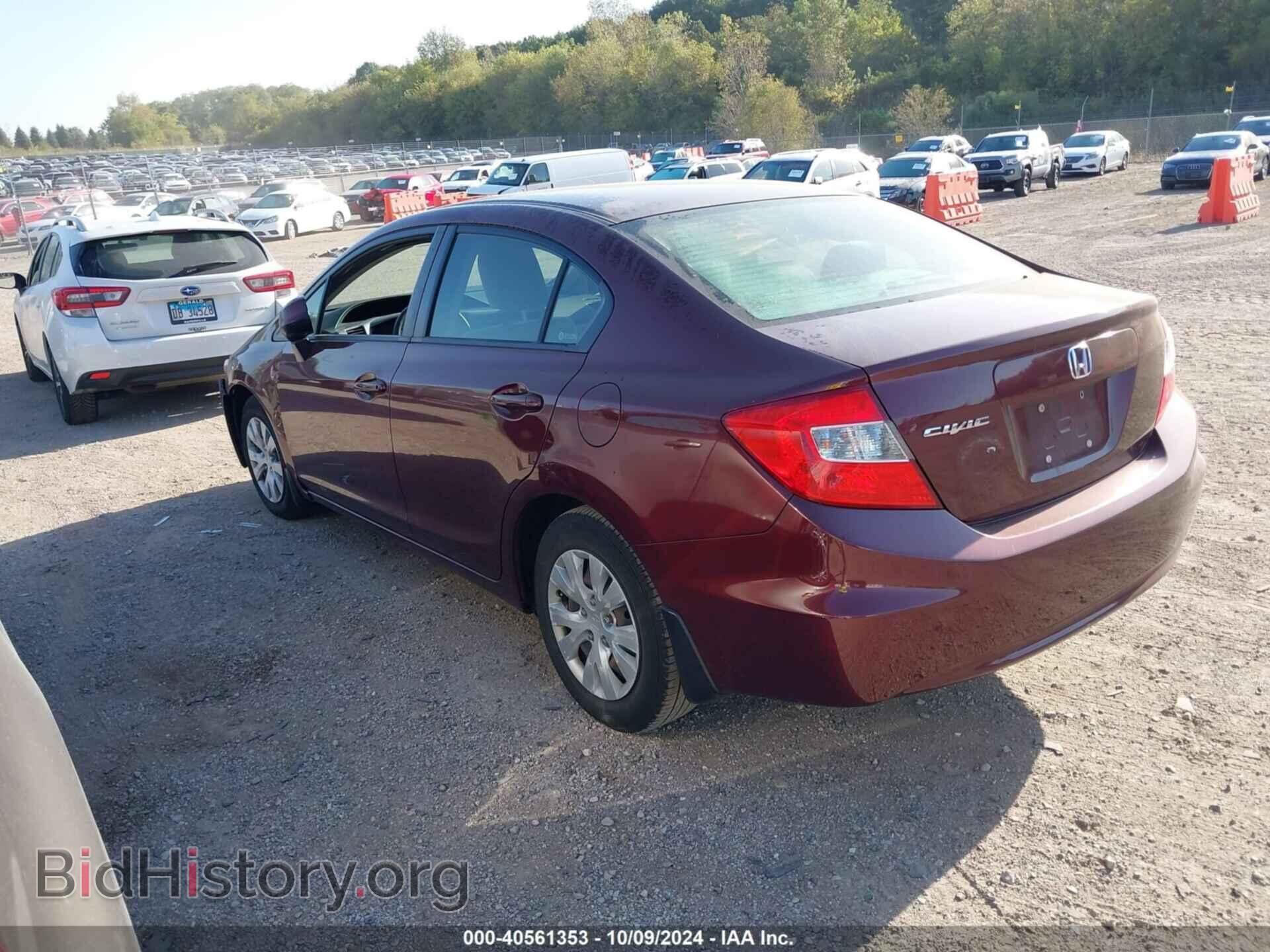 2012 HONDA CIVIC - VIN: JHMFB2F56CS003673 - Фото 3