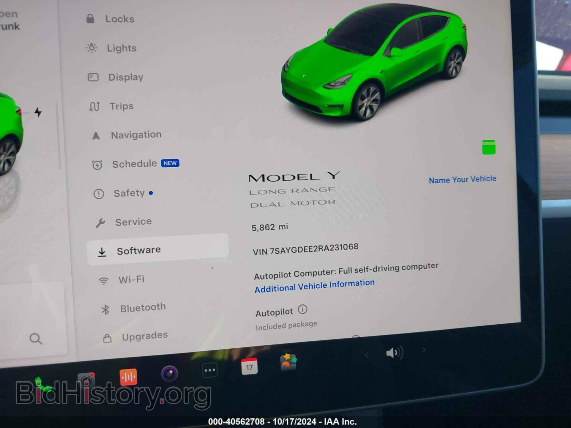 2024 TESLA MODEL Y - VIN: 7SAYGDEE2RA231068 - Фото 7