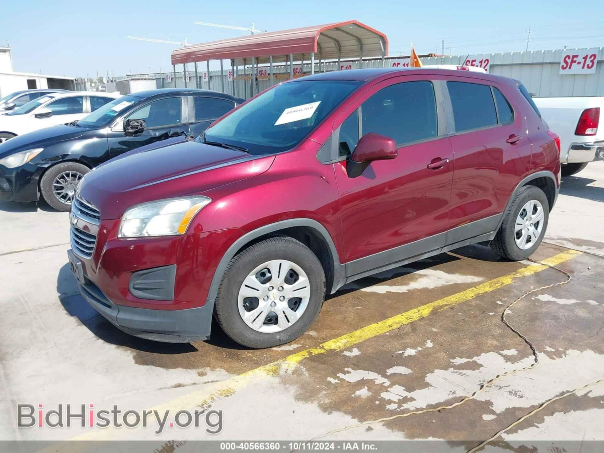 2016 CHEVROLET TRAX - VIN: 3GNCJKSB9GL262754 - Фото 2