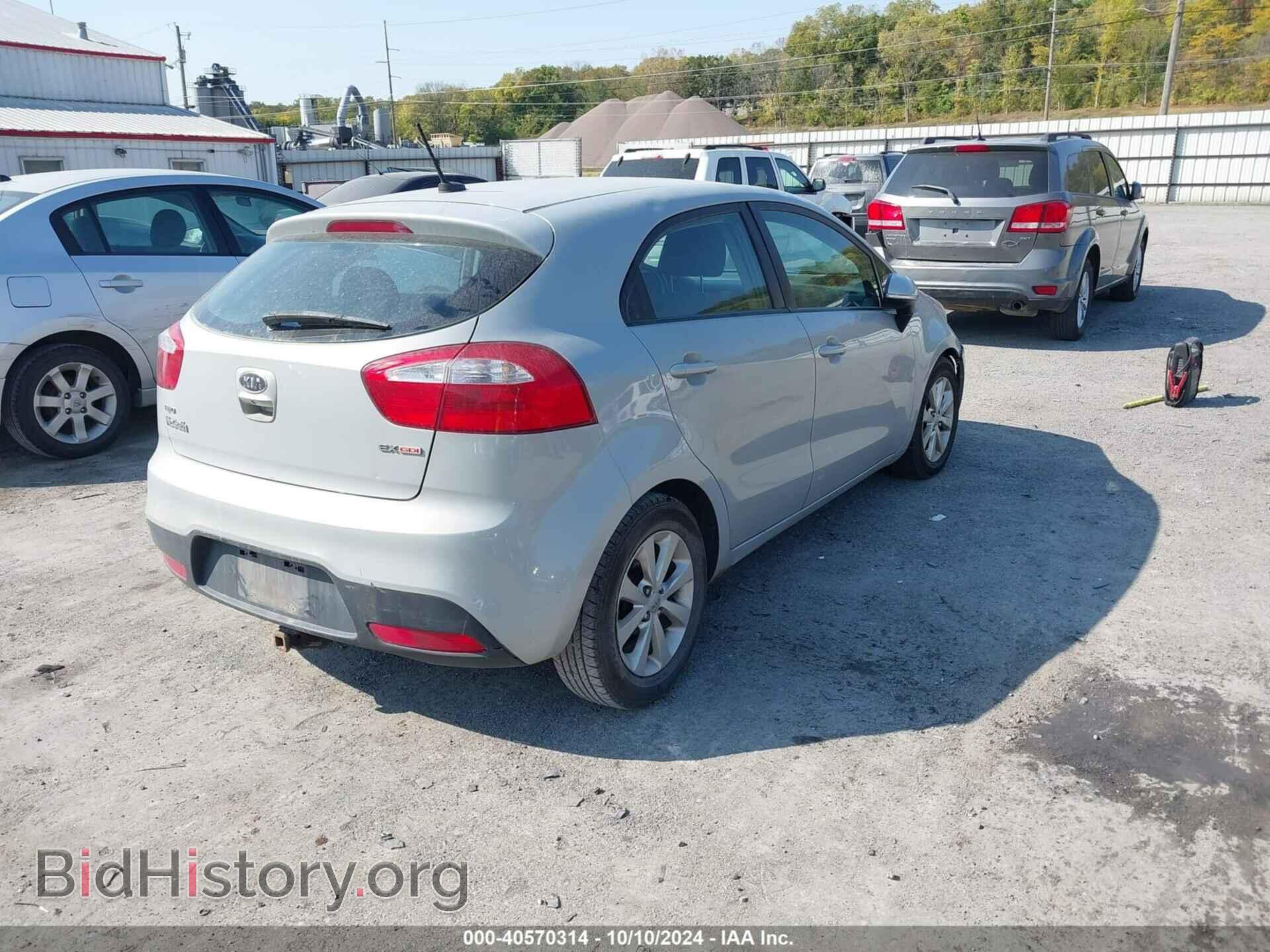 2012 KIA RIO5 - VIN: KNADN5A39C6013790 - Фото 4