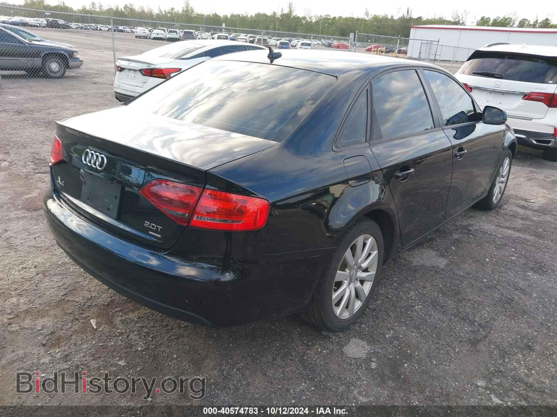 2012 AUDI A4 - VIN: WAUBFAFL0CA112372 - Photo 4
