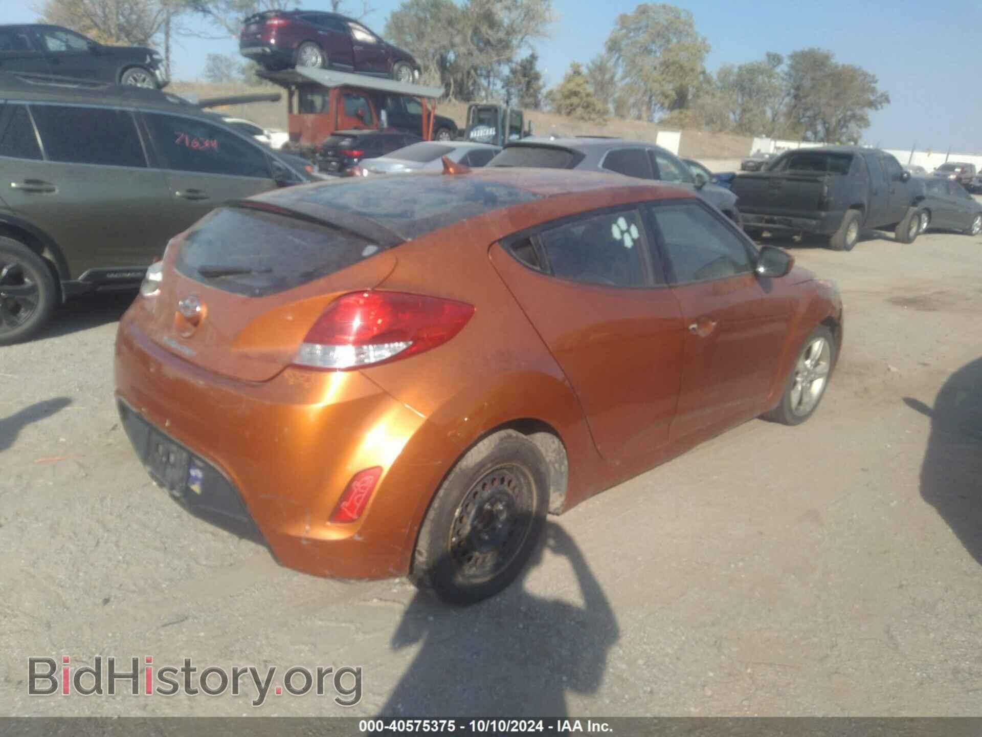 2013 HYUNDAI VELOSTER - VIN: KMHTC6AD3DU106994 - Фото 4