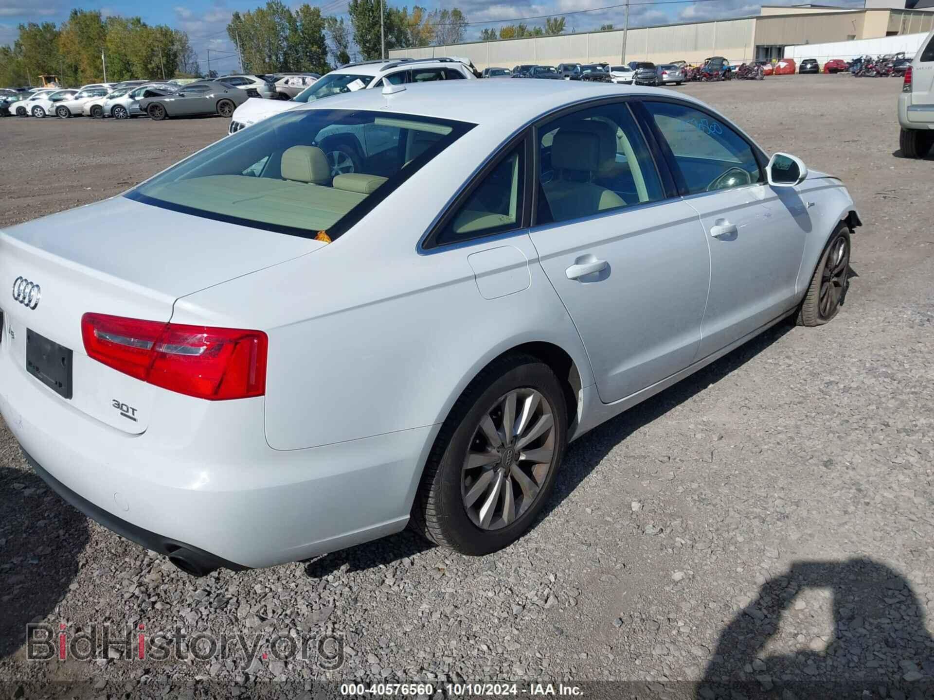 2013 AUDI A6 - VIN: WAUFGAFCXDN129558 - Фото 4