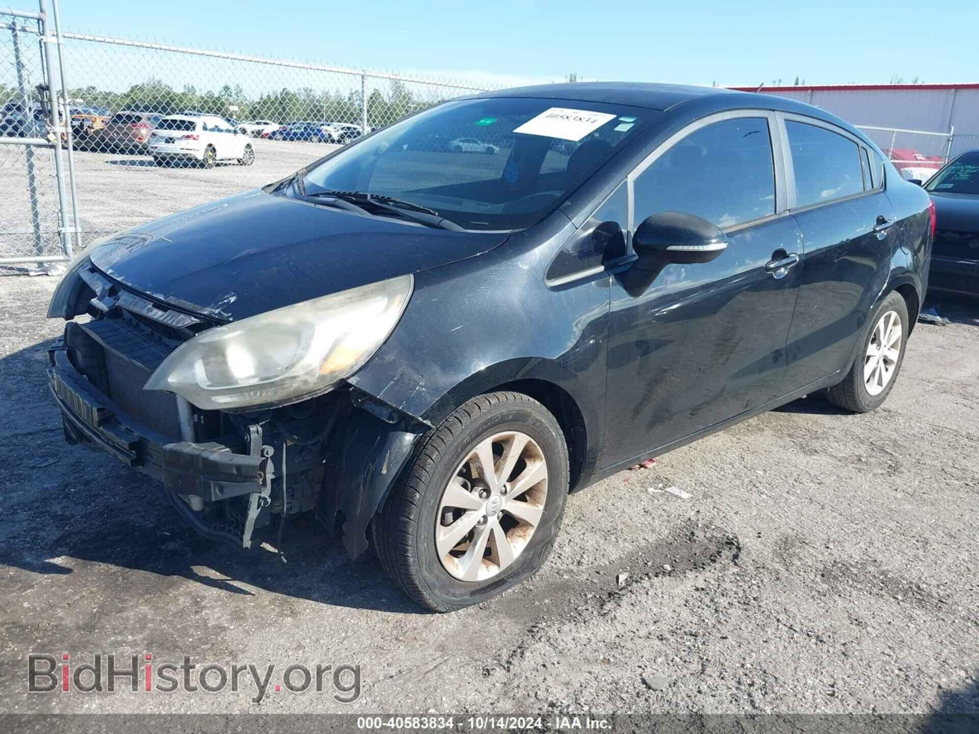 2013 KIA RIO - VIN: KNADN4A33D6227055 - Фото 2