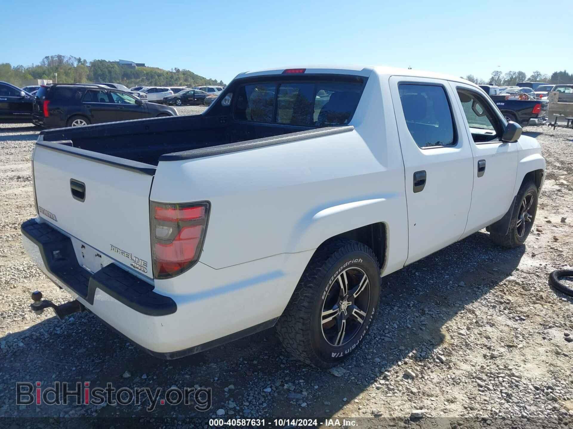 2012 HONDA RIDGELINE - VIN: 5FPYK1F77CB454024 - Фото 4