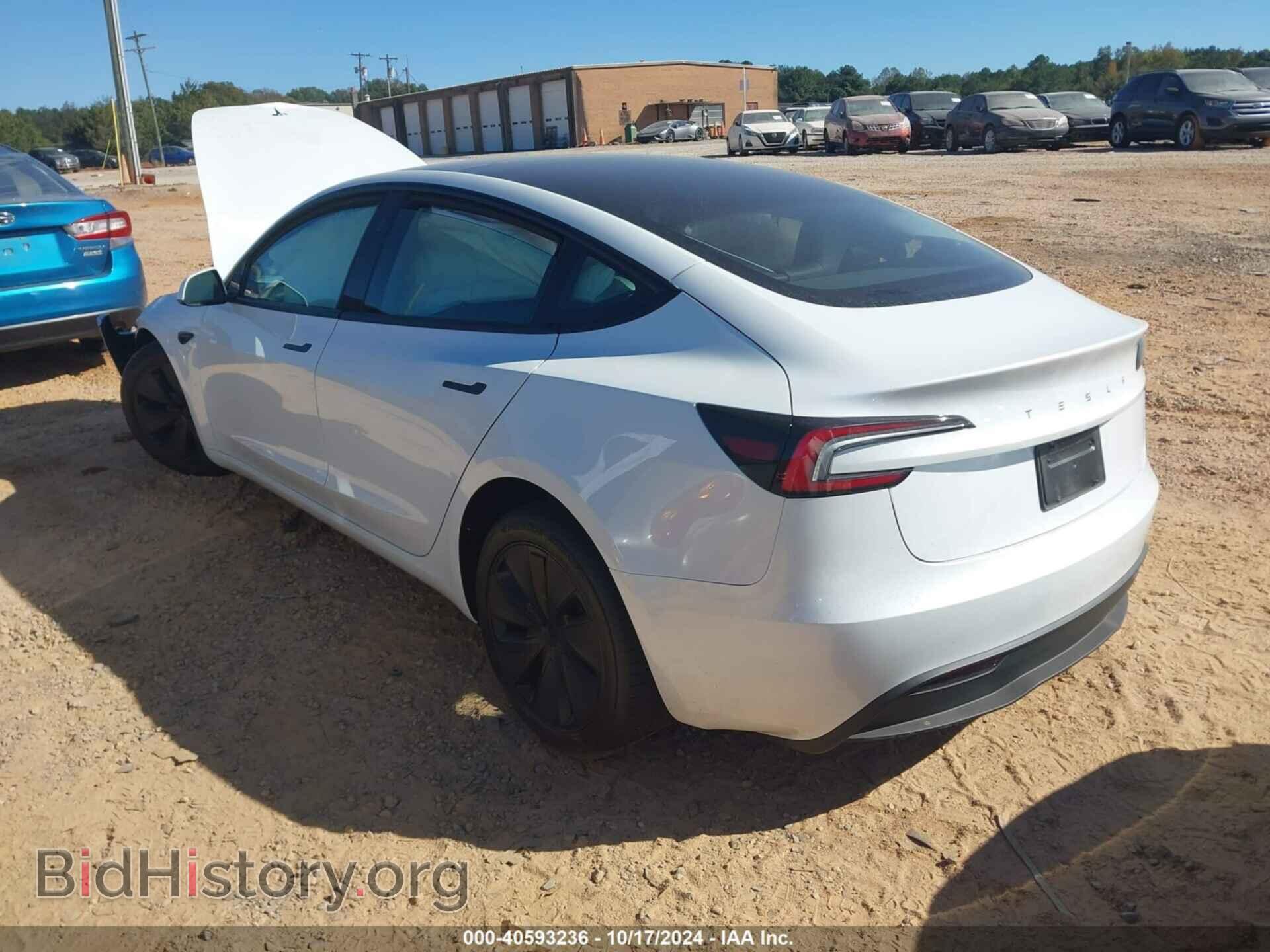 2024 TESLA MODEL 3 - VIN: 5YJ3E1EA2RF767241 - Фото 3
